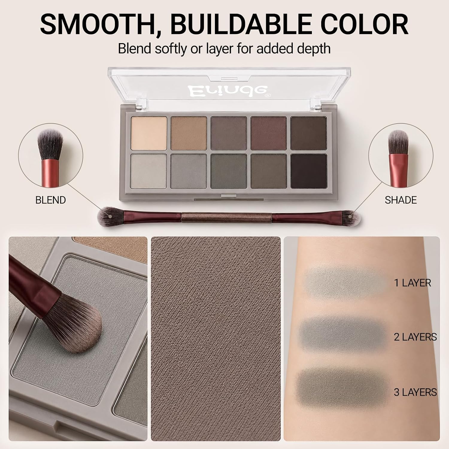 Erinde 10 Colors Matte Eyeshadow Palette... 6 Erinde 10 Colors Matte Eyeshadow Palette... - Image 6