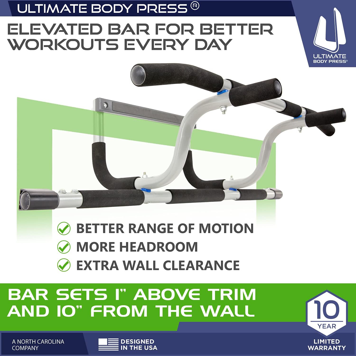 Ultimate Body Press XL Doorway Pull Up b... 2 Ultimate Body Press XL Doorway Pull Up b... - Image 2