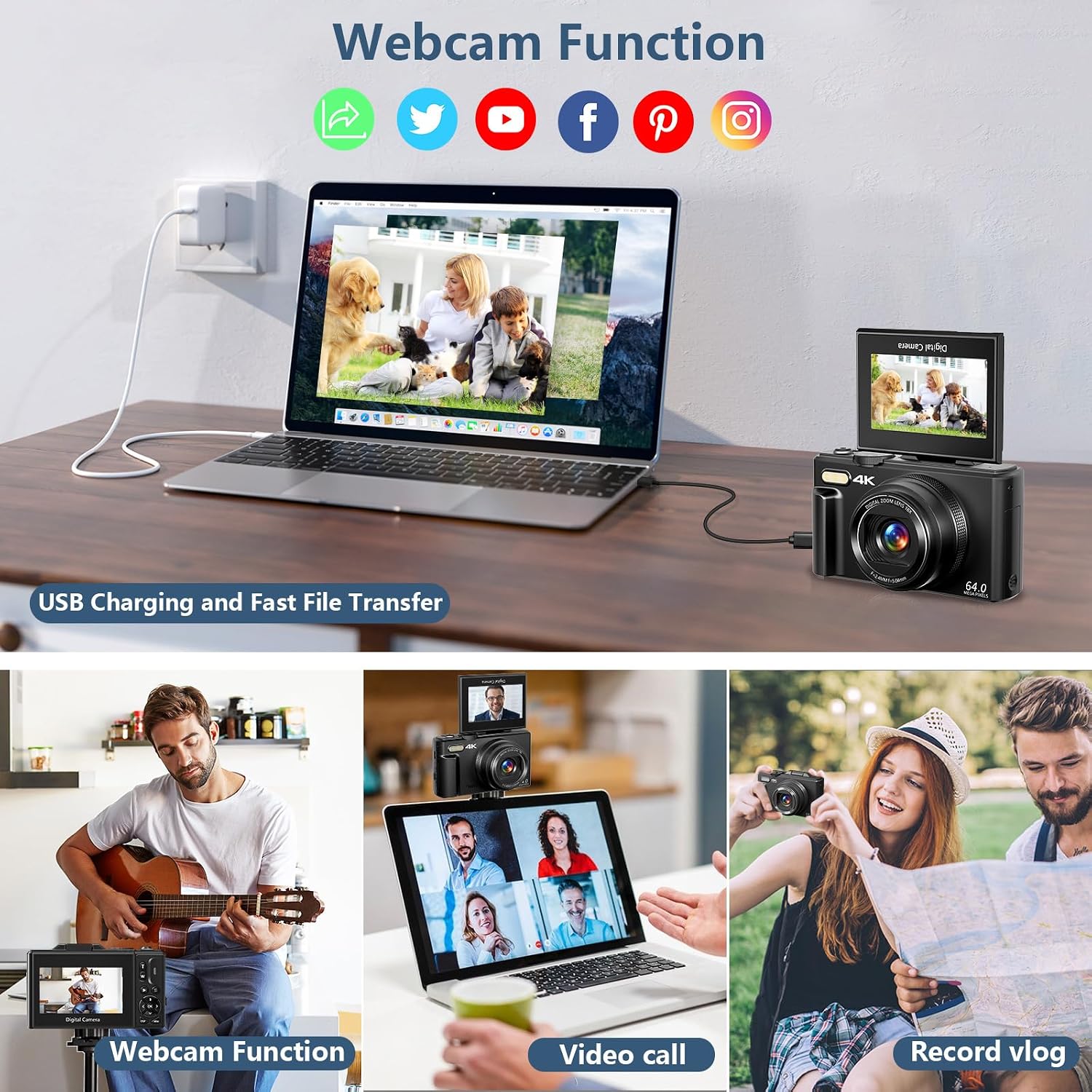 Digital Camera for Photography, 4K Vlogg... 4 Digital Camera for Photography, 4K Vlogg... - Image 4