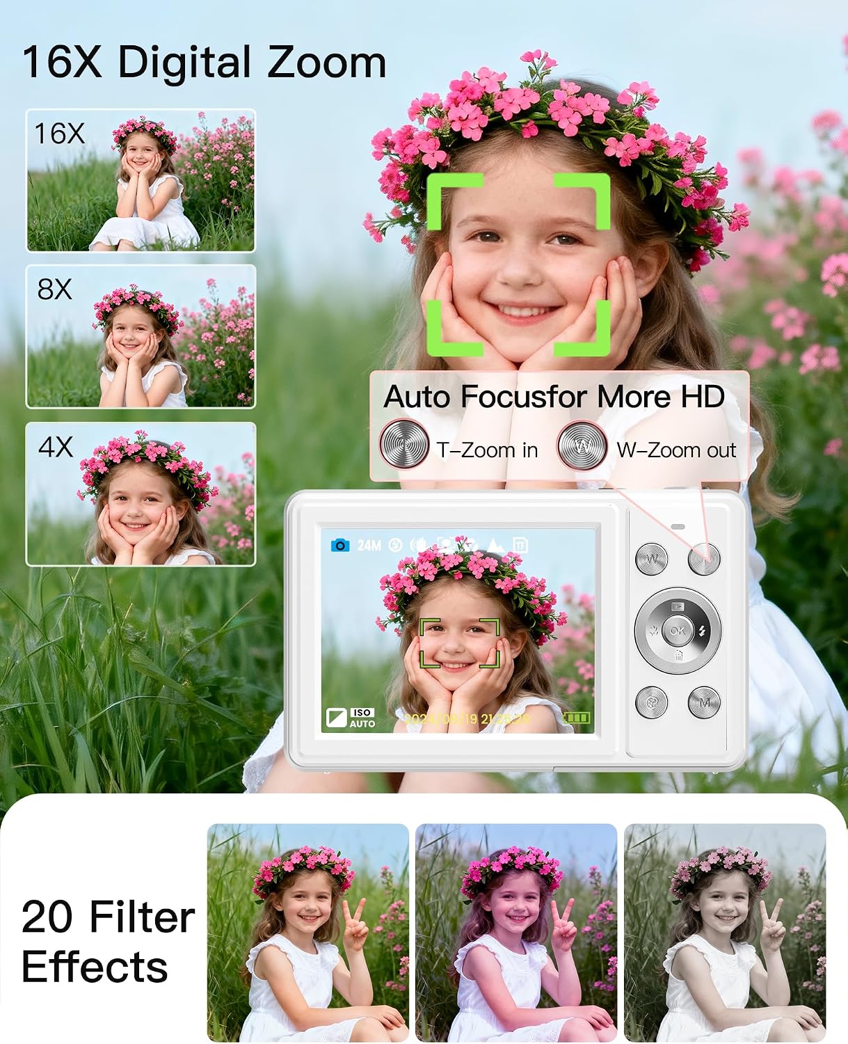 Digital Camera, FHD 1080P Point and Shoo... 5 Digital Camera, FHD 1080P Point and Shoo... - Image 5