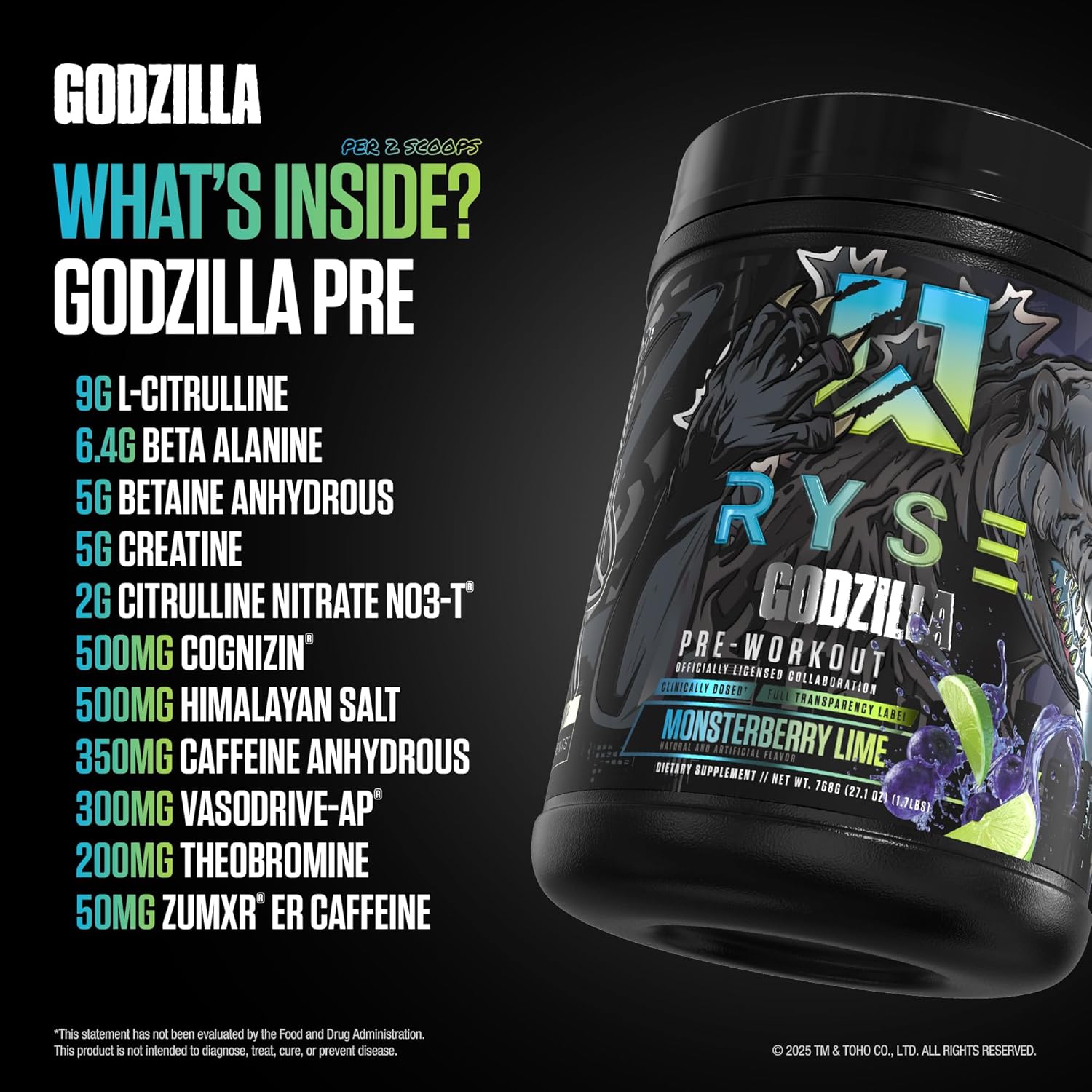 RYSE Godzilla X Noel Deyzel Pre Workout ... 4 RYSE Godzilla X Noel Deyzel Pre Workout ... - Image 4