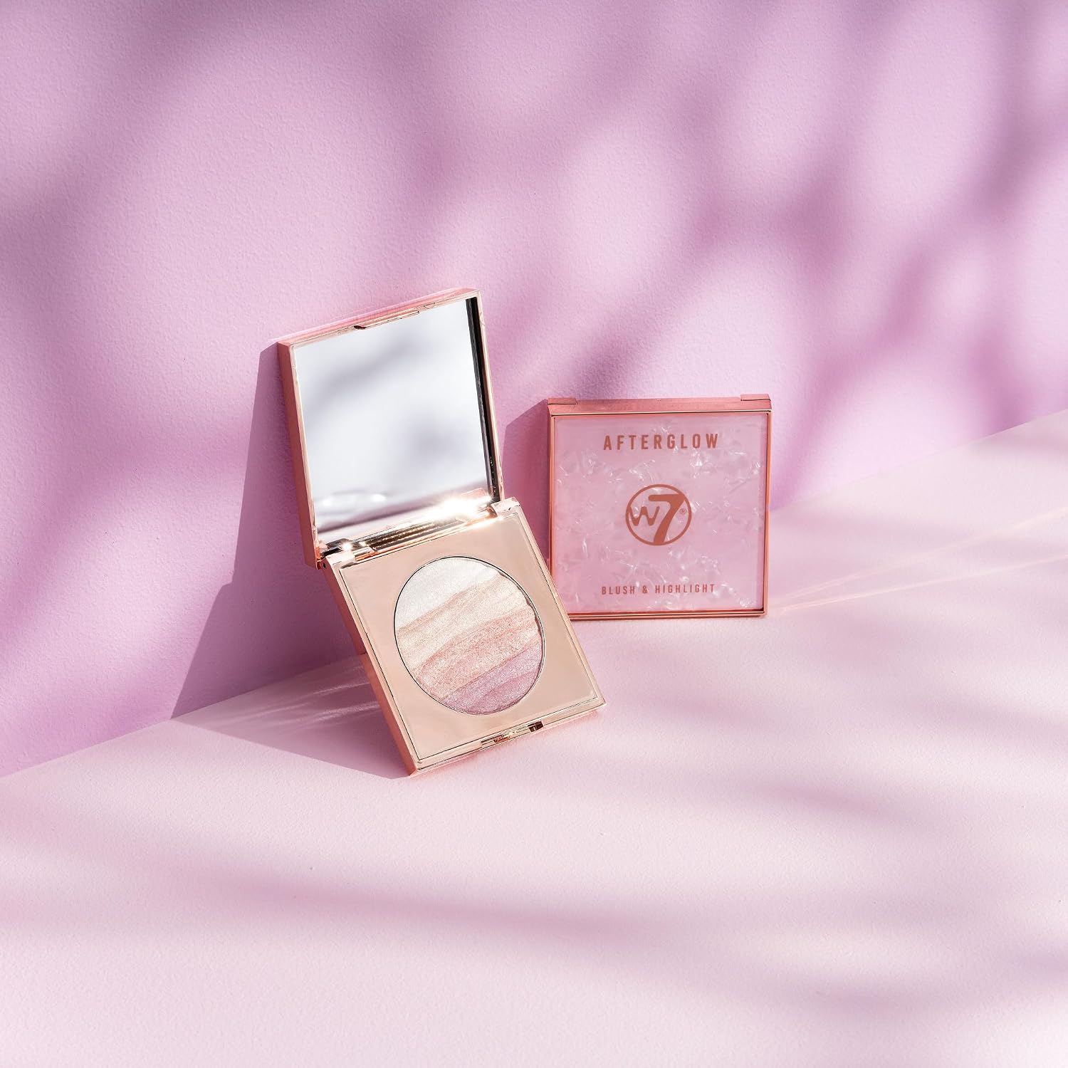 W7 Afterglow Blusher and Highlight Compa... 4 W7 Afterglow Blusher and Highlight Compa... - Image 4