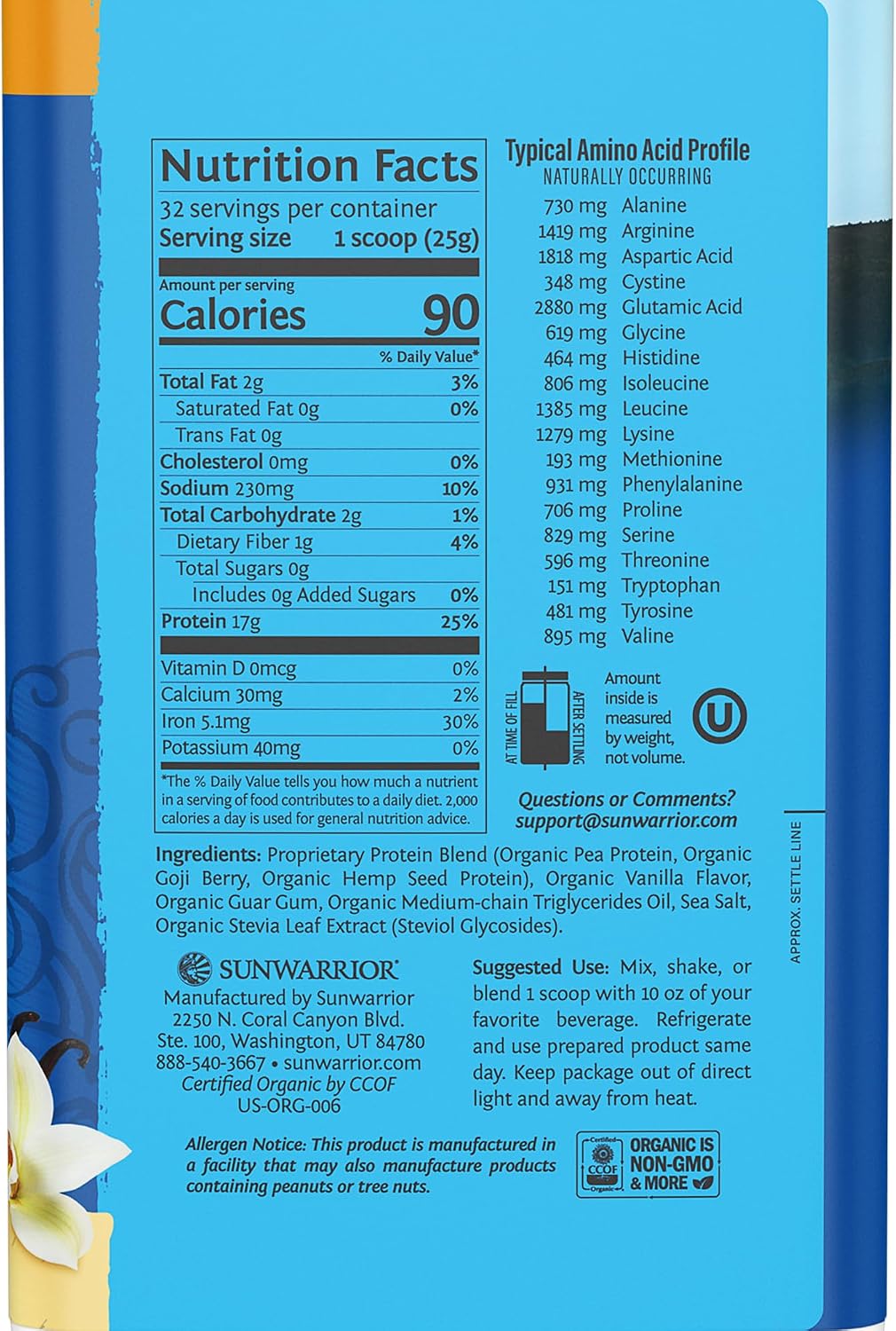 Sunwarrior Organic Plant Based Protein P... 2 Sunwarrior Organic Plant Based Protein P... - Image 2