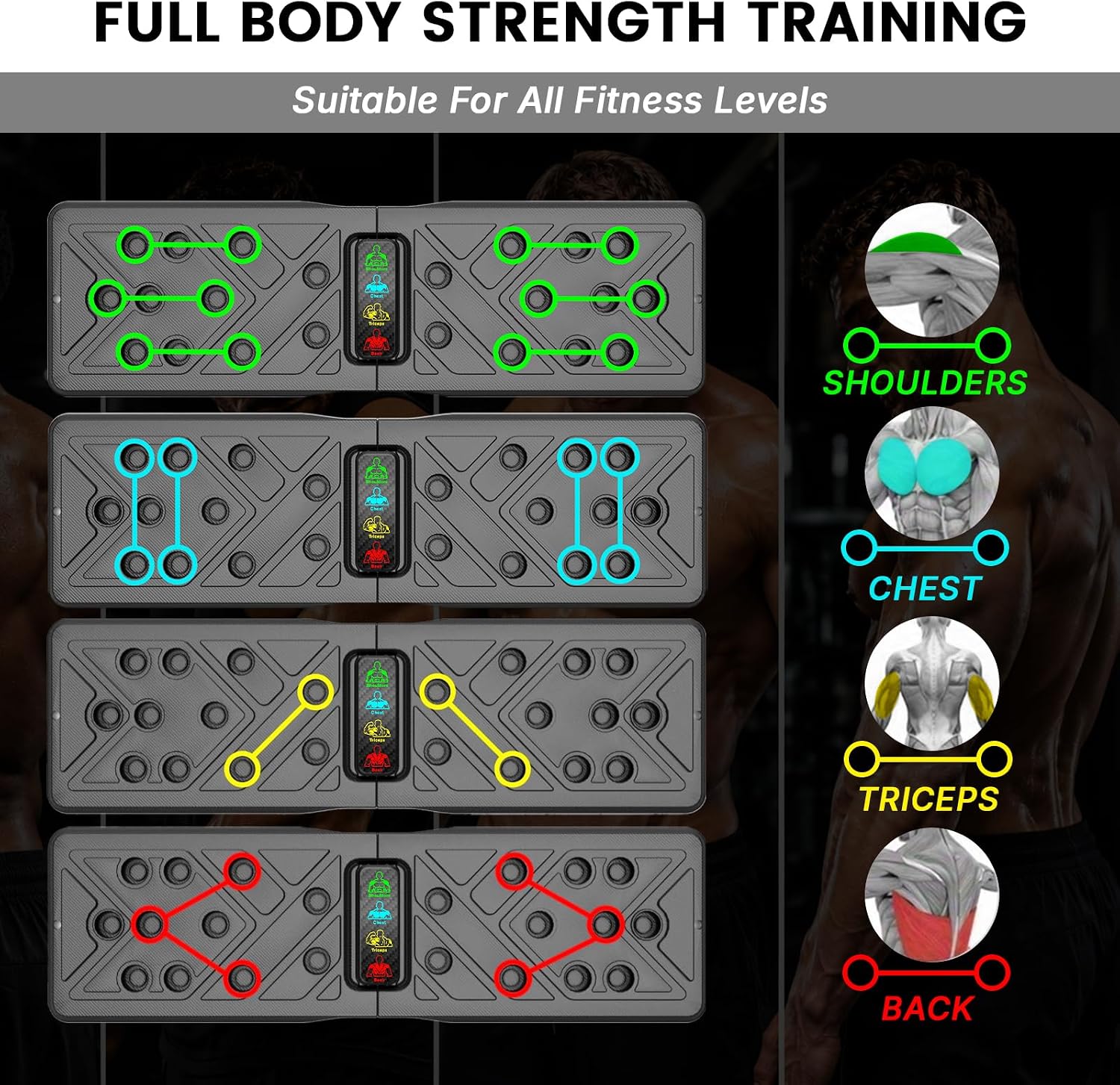 Multi-Functional Push Up Board with Push... 4 Multi-Functional Push Up Board with Push... - Image 4