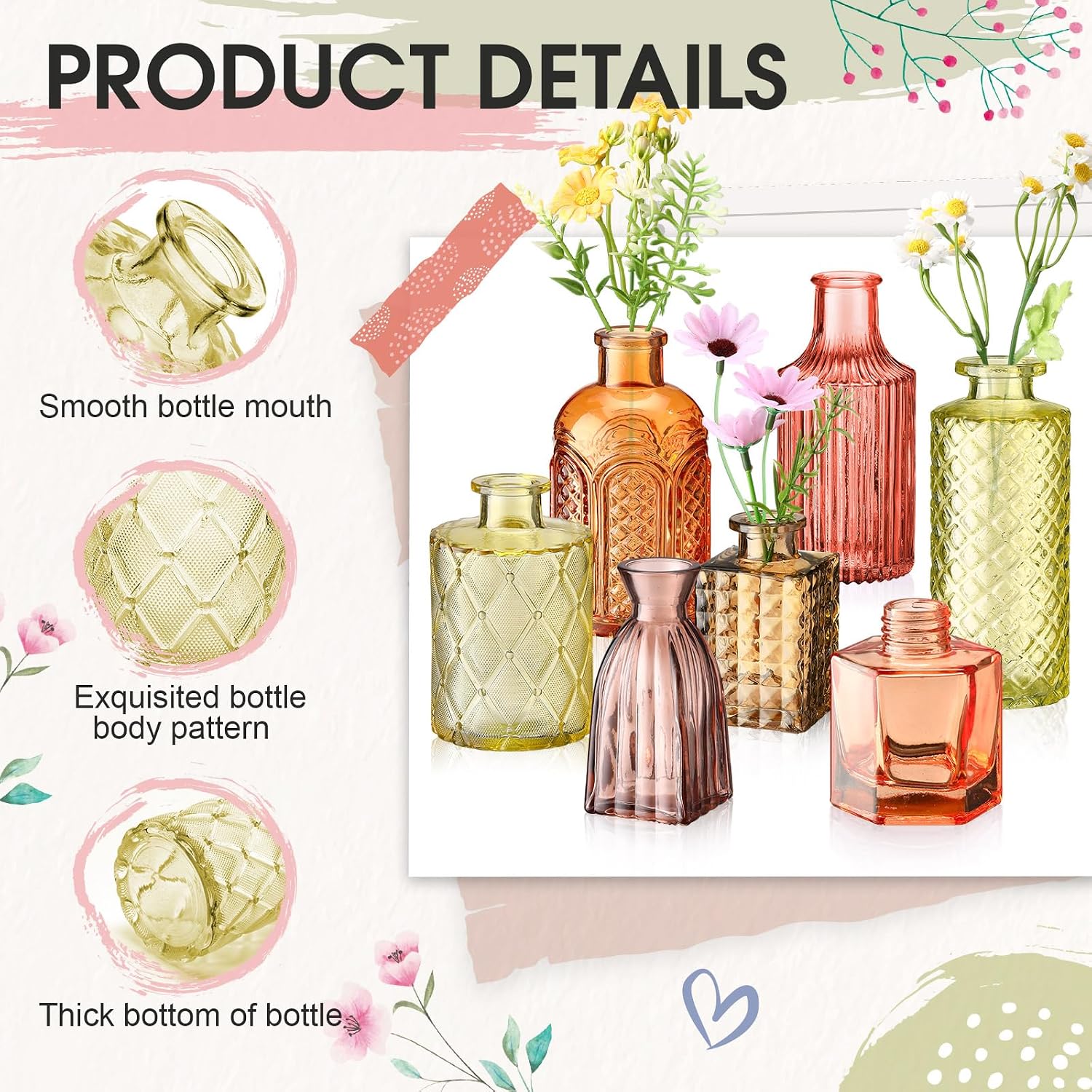 Yaomiao 30 Pcs Glass Bud Vases Centerpie... 4 Yaomiao 30 Pcs Glass Bud Vases Centerpie... - Image 4