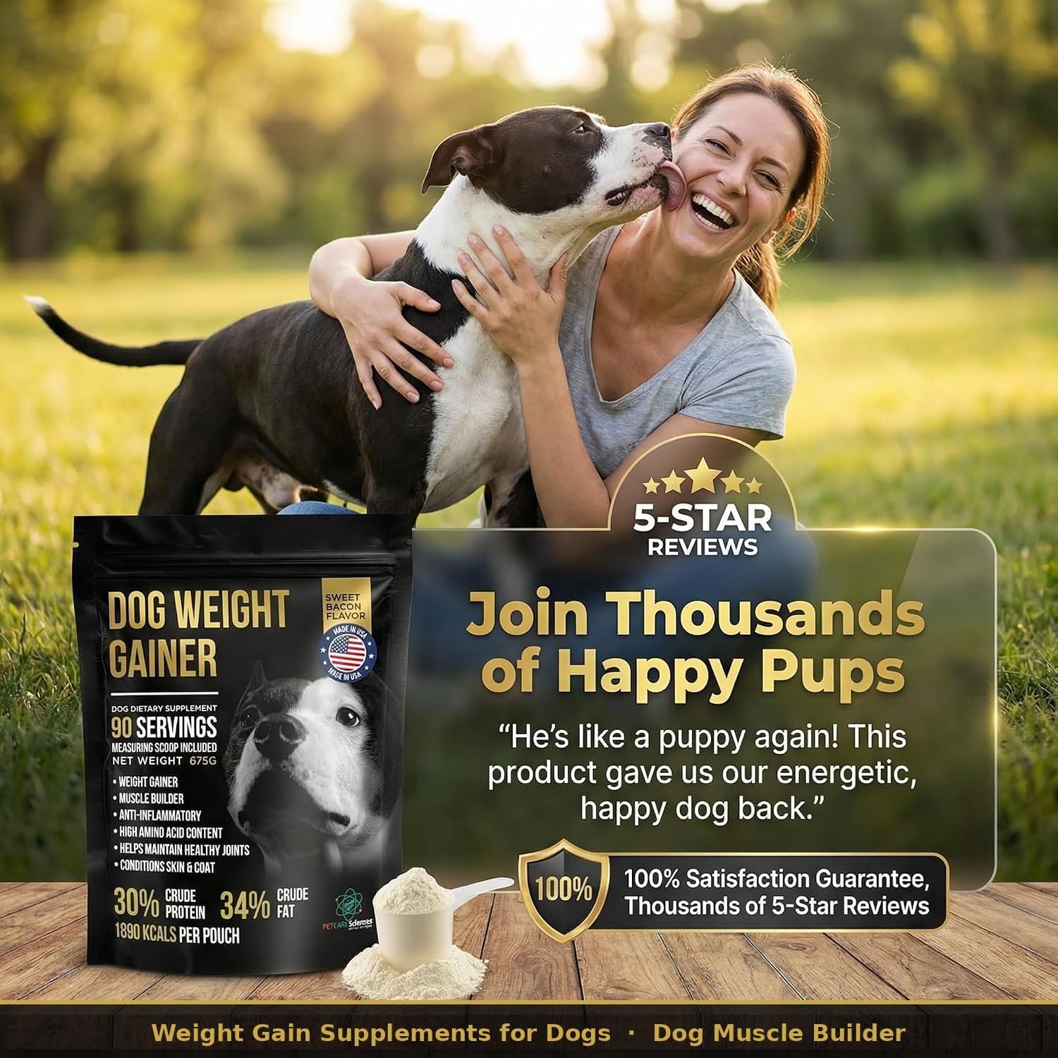 Dog Weight Gainer 90 Servings - High Cal... 4 Dog Weight Gainer 90 Servings - High Cal... - Image 4