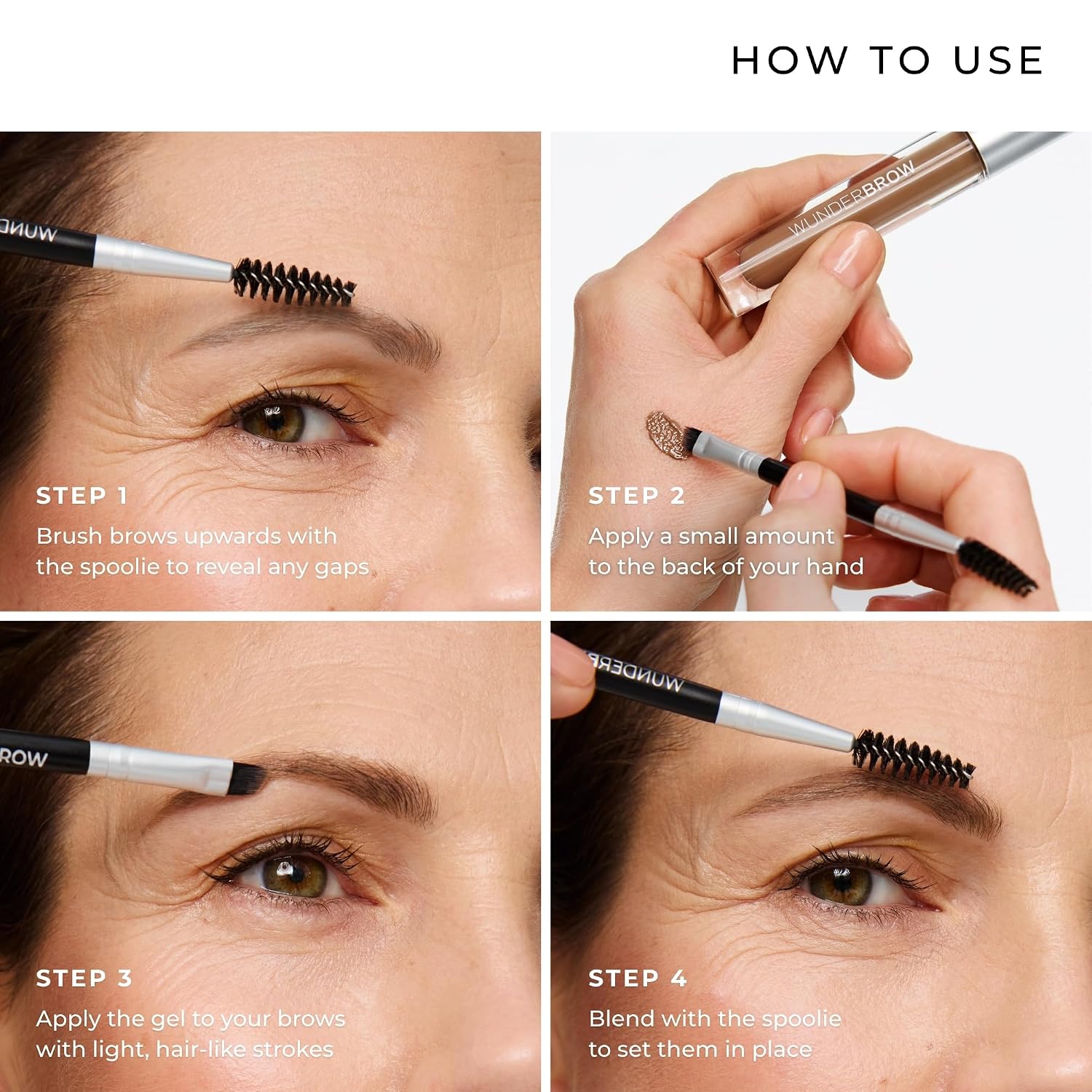 WUNDERBROW Waterproof Eyebrow Gel, Taupe... 4 WUNDERBROW Waterproof Eyebrow Gel, Taupe... - Image 4