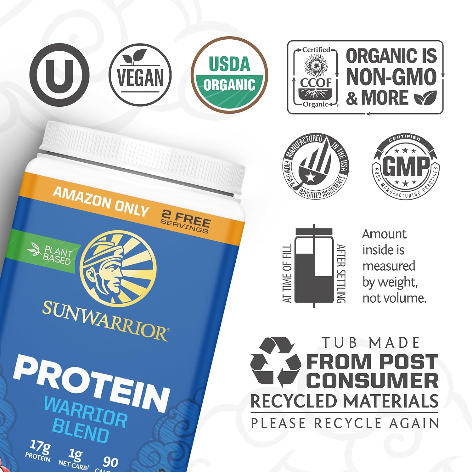 Sunwarrior Organic Plant Based Protein P... 3 Sunwarrior Organic Plant Based Protein P... - Image 3