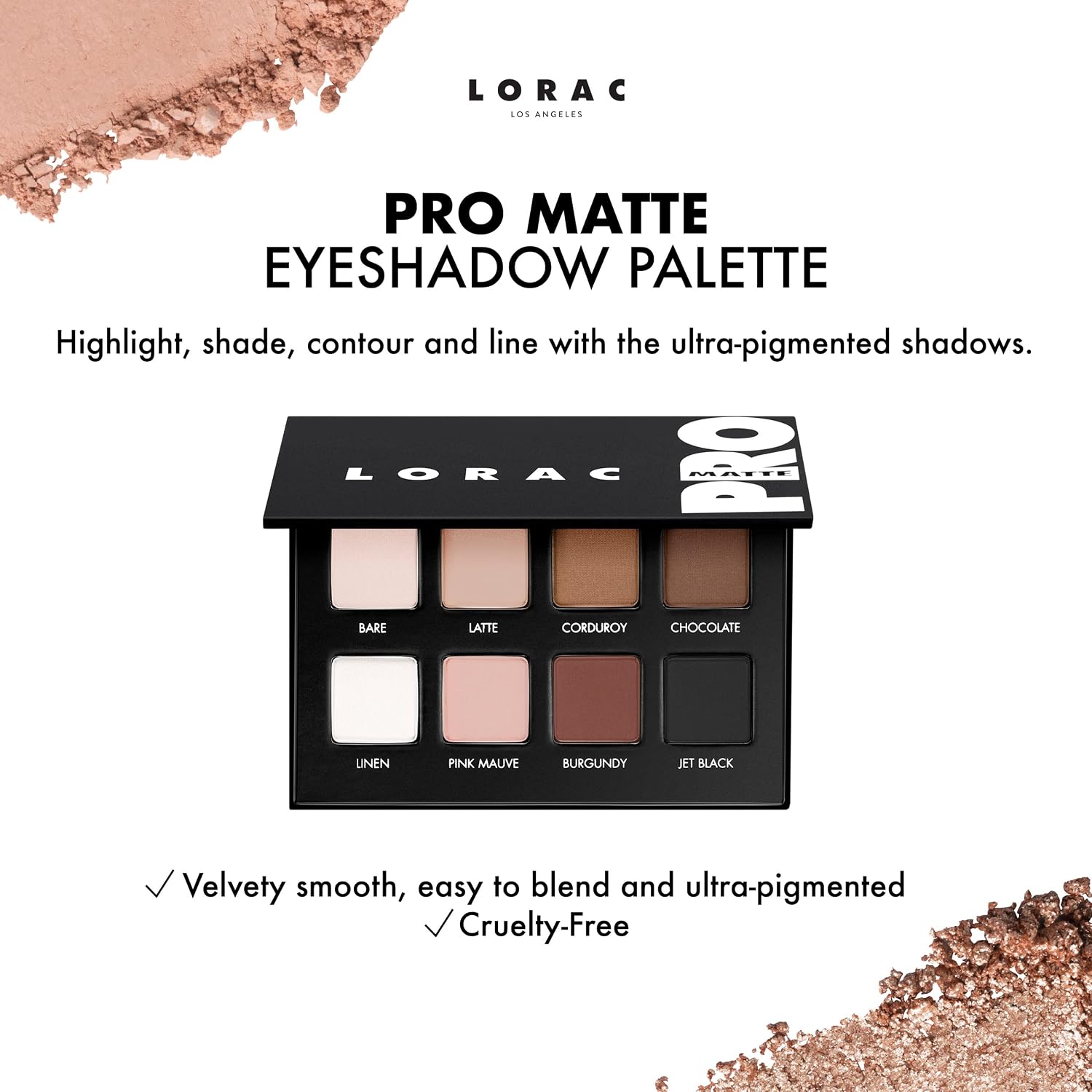 LORAC PRO Matte & Shimmer Eyeshadow Pale... 2 LORAC PRO Matte & Shimmer Eyeshadow Pale... - Image 2