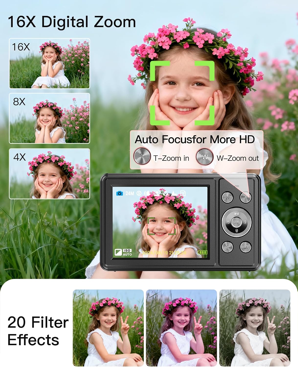 Digital Camera, FHD 1080P Point and Shoo... 5 Digital Camera, FHD 1080P Point and Shoo... - Image 5