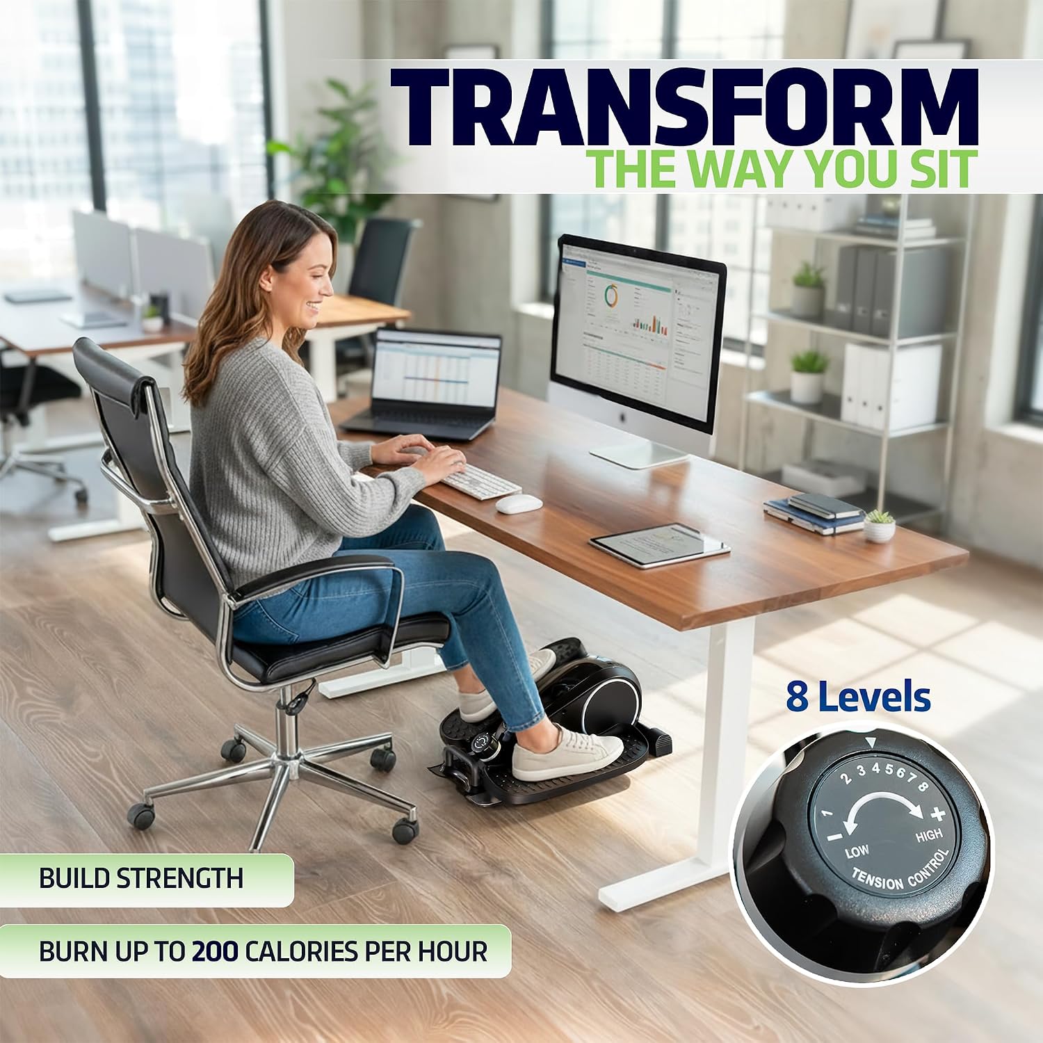 DeskCycle Under Desk Elliptical Machine ... 2 DeskCycle Under Desk Elliptical Machine ... - Image 2