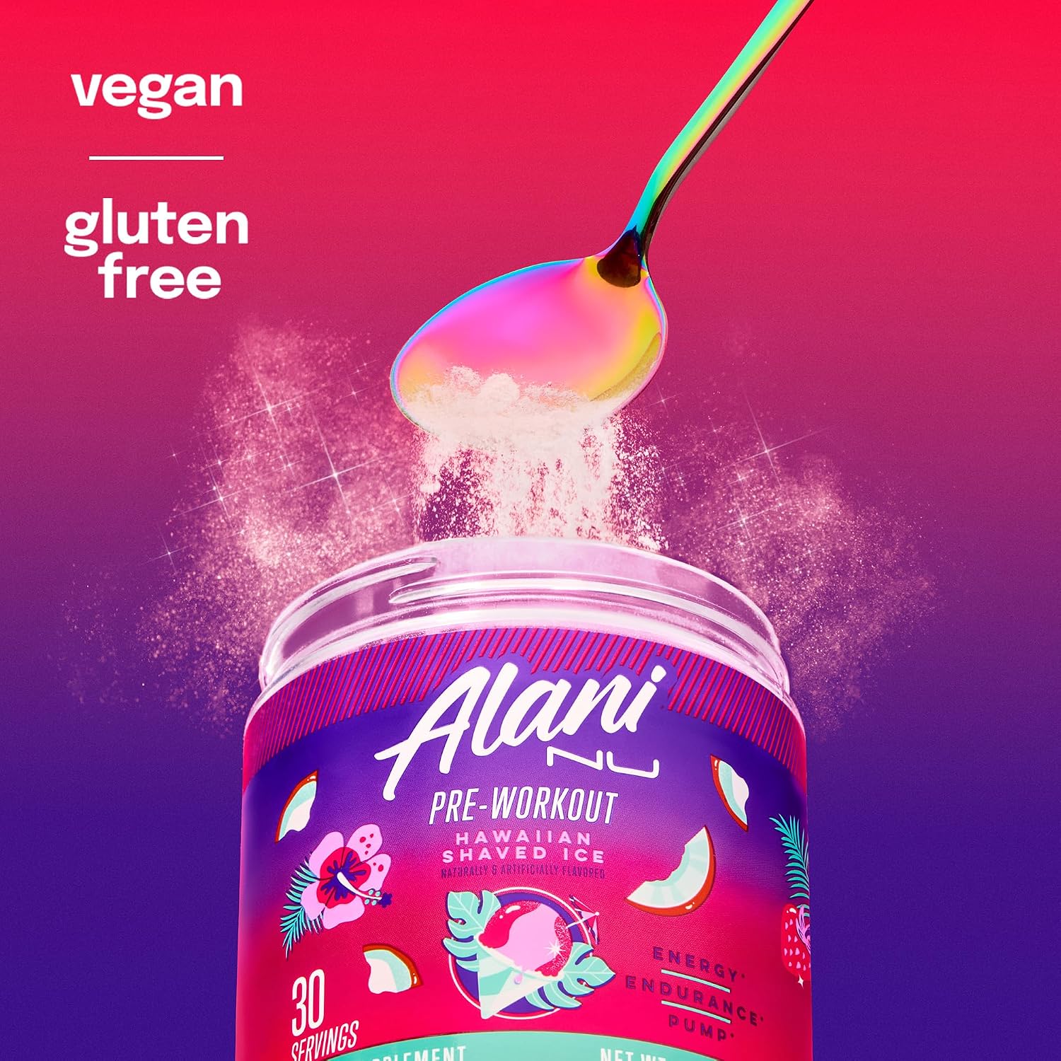 Alani Nu Pre Workout Powder Hawaiian Sha... 7 Alani Nu Pre Workout Powder Hawaiian Sha... - Image 7