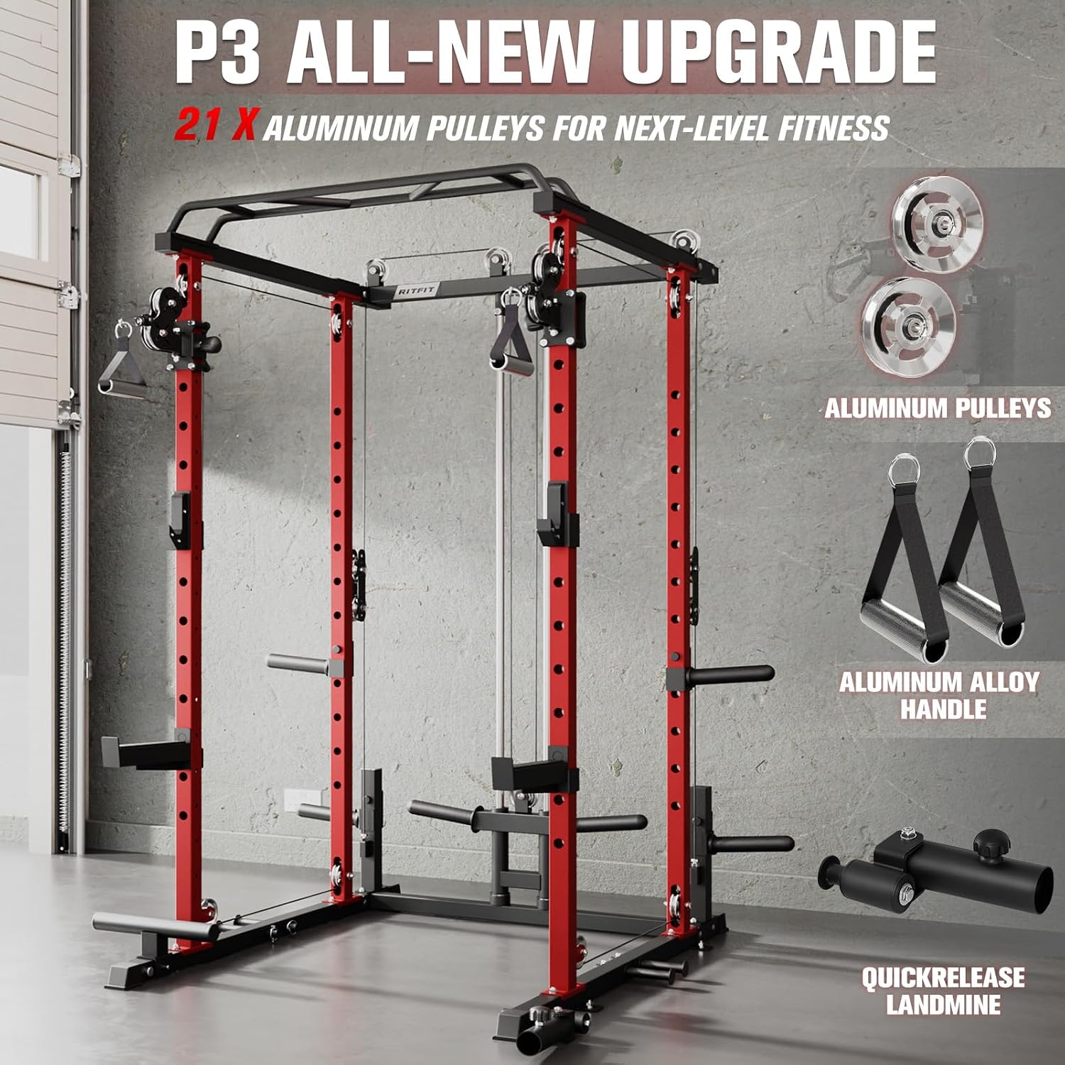 RitFit Power Cage Home Gym Package with ... 4 RitFit Power Cage Home Gym Package with ... - Image 4