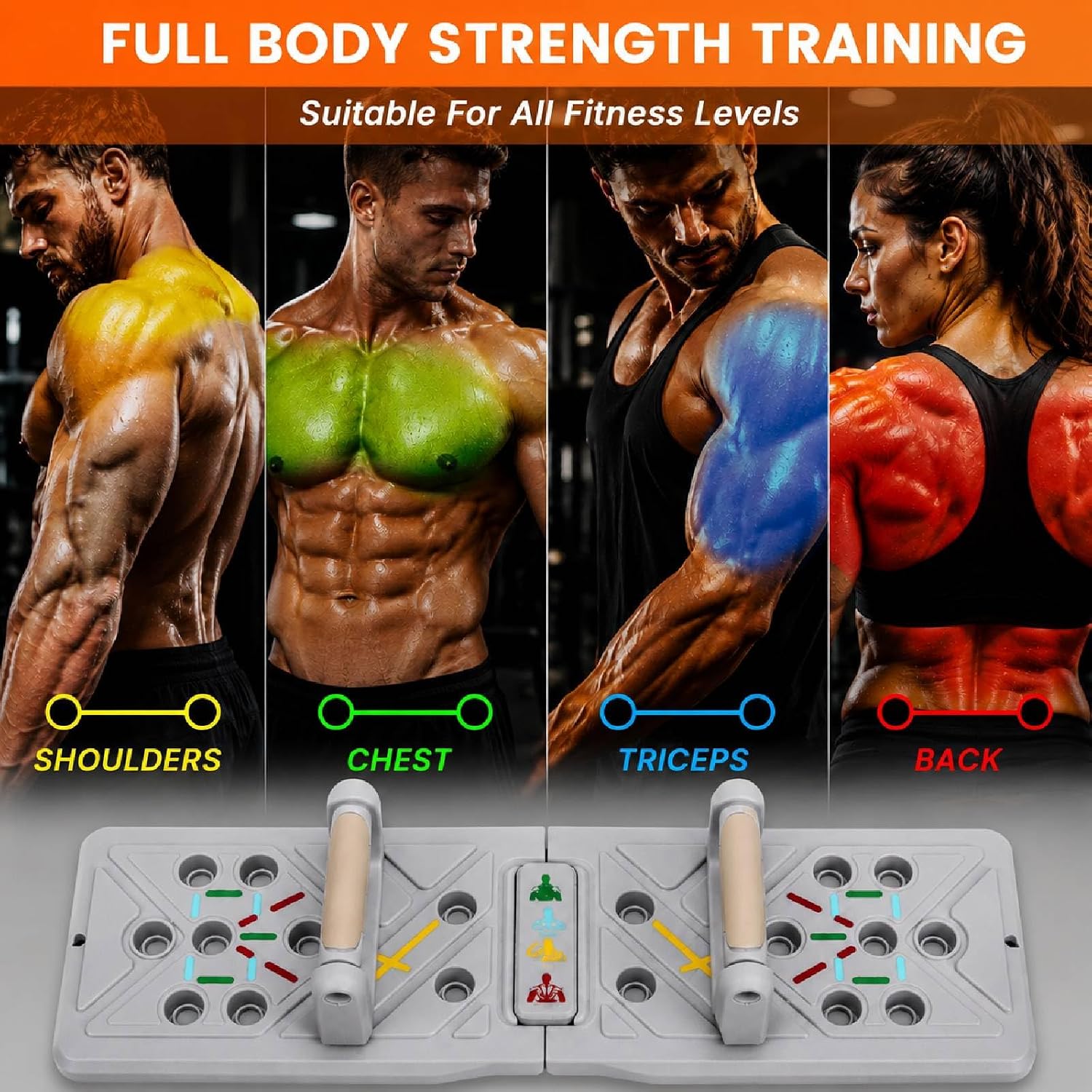 Multi-Functional Push Up Board with Push... 3 Multi-Functional Push Up Board with Push... - Image 3