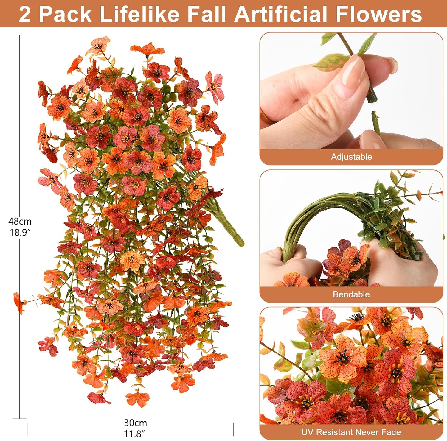 ZFProcess Artificial Fall Flowers for Ou... 3 ZFProcess Artificial Fall Flowers for Ou... - Image 3