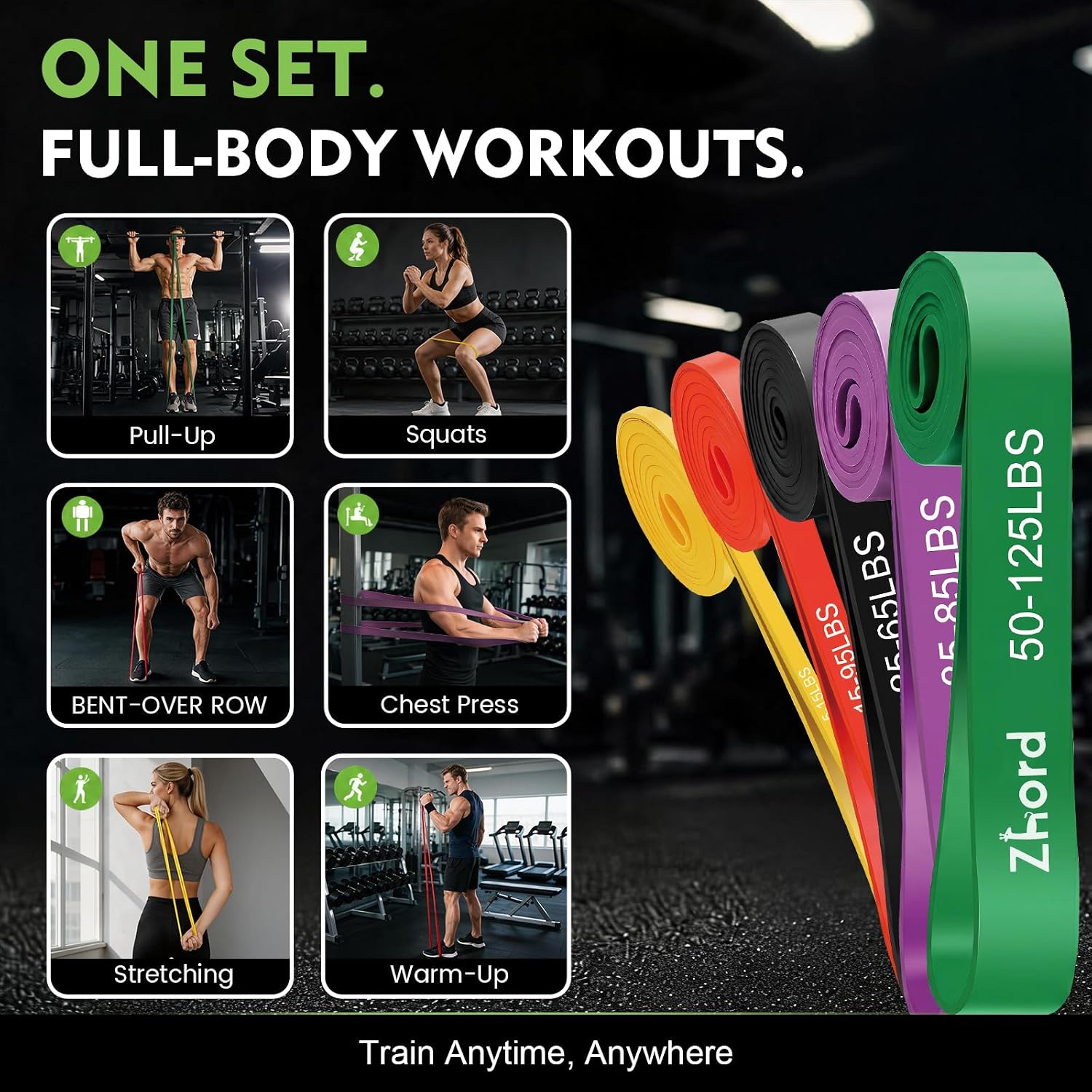 Resistance Bands, Exercise Bands Set for... 4 Resistance Bands, Exercise Bands Set for... - Image 4