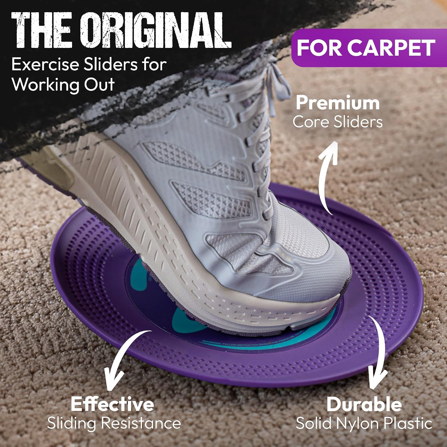 Gliding 9” Sliders for Working Out on Ca... 2 Gliding 9” Sliders for Working Out on Ca... - Image 2