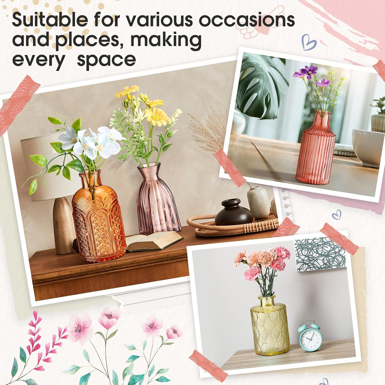 Yaomiao 30 Pcs Glass Bud Vases Centerpie... 5 Yaomiao 30 Pcs Glass Bud Vases Centerpie... - Image 5