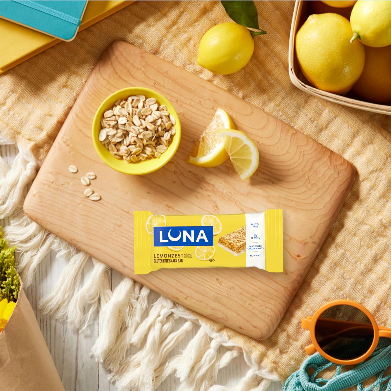 LUNA Bar LemonZest, Gluten Free Snack Ba... 8 LUNA Bar LemonZest, Gluten Free Snack Ba... - Image 8