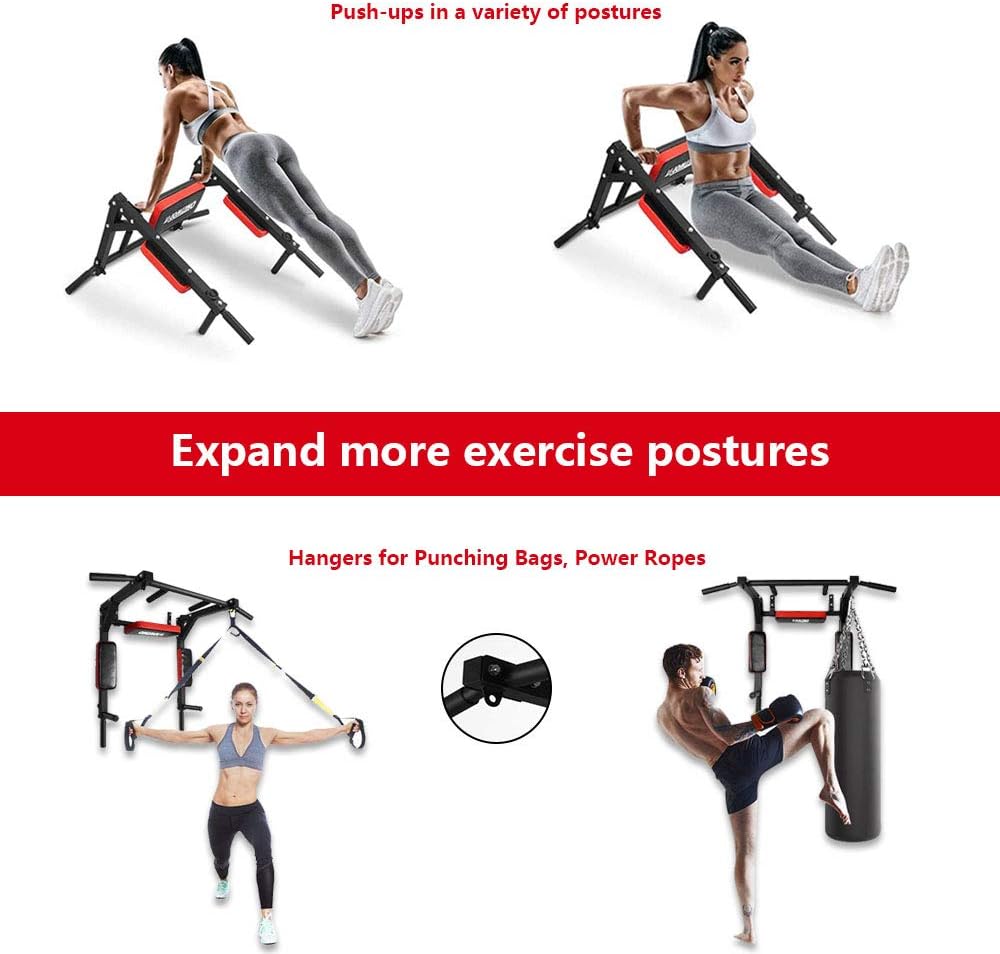 BESTHLS Wall Mounted Pull Up Bar Multifu... 2 BESTHLS Wall Mounted Pull Up Bar Multifu... - Image 2