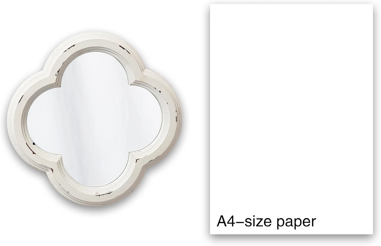 Vintage Small Scalloped Wall Mirror Deco... 3 Vintage Small Scalloped Wall Mirror Deco... - Image 3