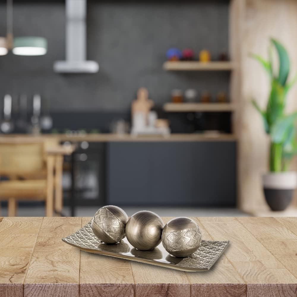 HomeRoots Tray and Orbs Balls | Centerpi... 5 HomeRoots Tray and Orbs Balls | Centerpi... - Image 5