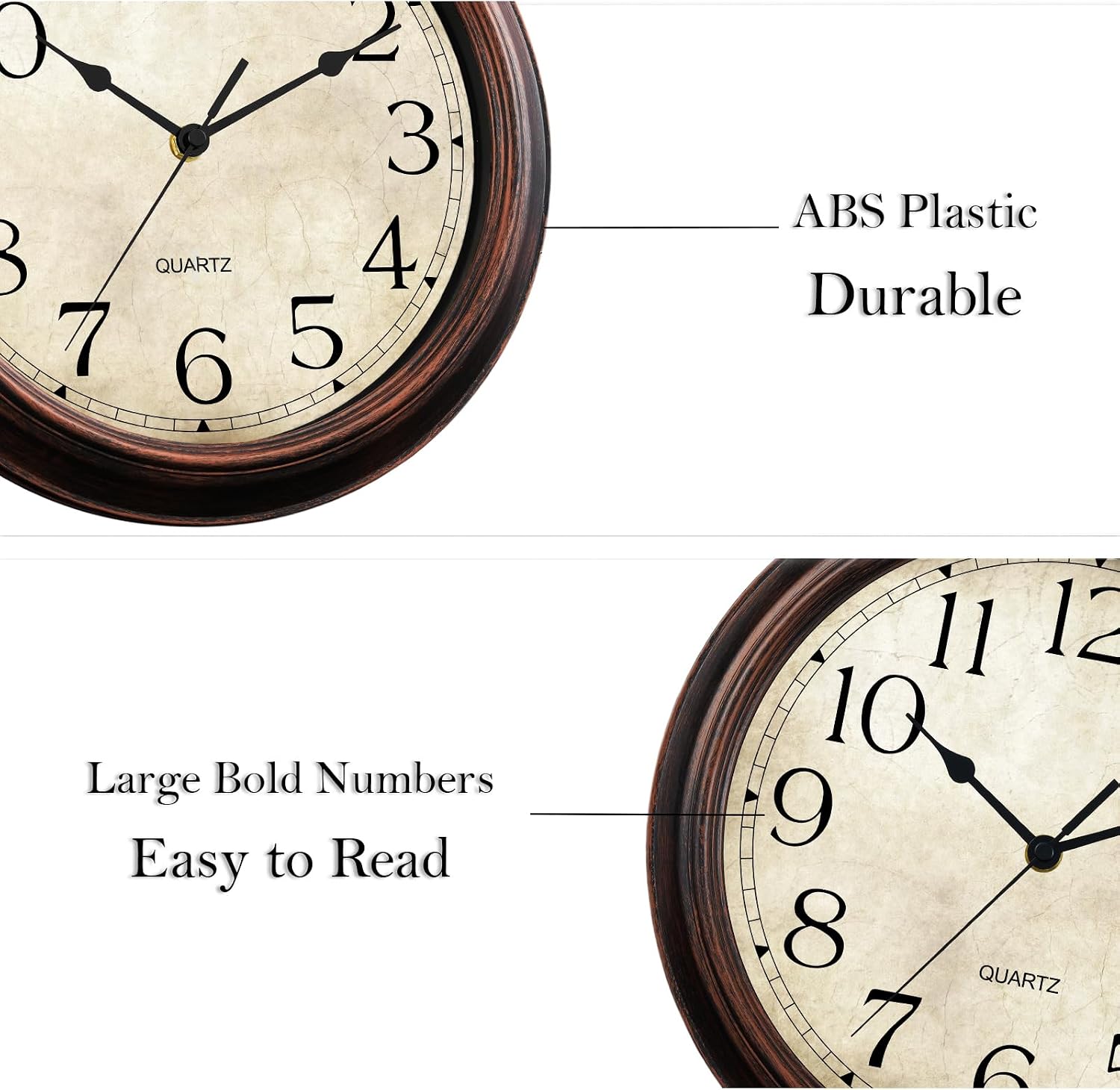 KECYET Wall Clock 10" Battery Operated S... 9 KECYET Wall Clock 10" Battery Operated S... - Image 9