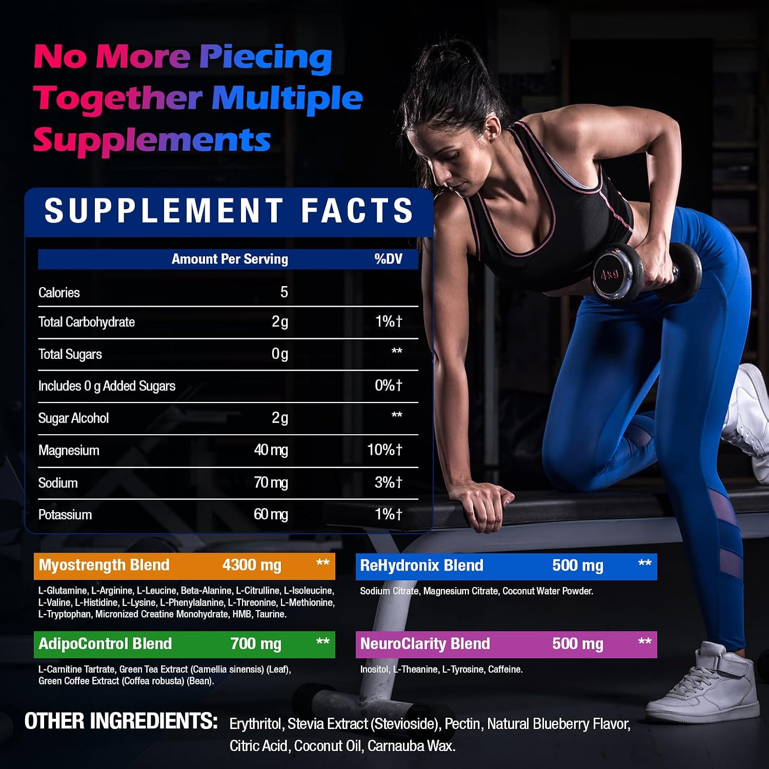 Amino Acid Supplement with Creatine, HMB... 6 Amino Acid Supplement with Creatine, HMB... - Image 6