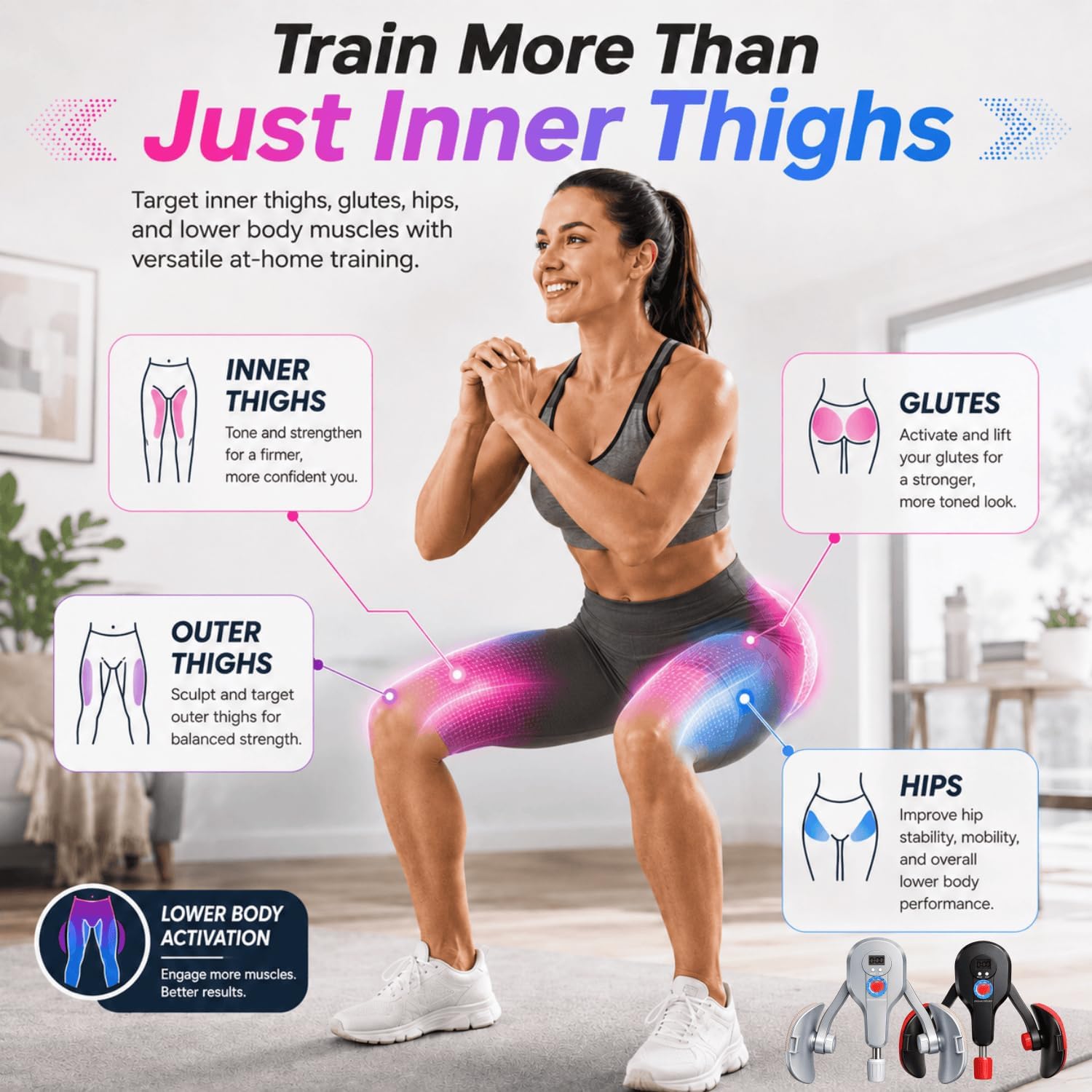 Thigh Exerciser & Pelvic Floor Trainer, ... 3 Thigh Exerciser & Pelvic Floor Trainer, ... - Image 3
