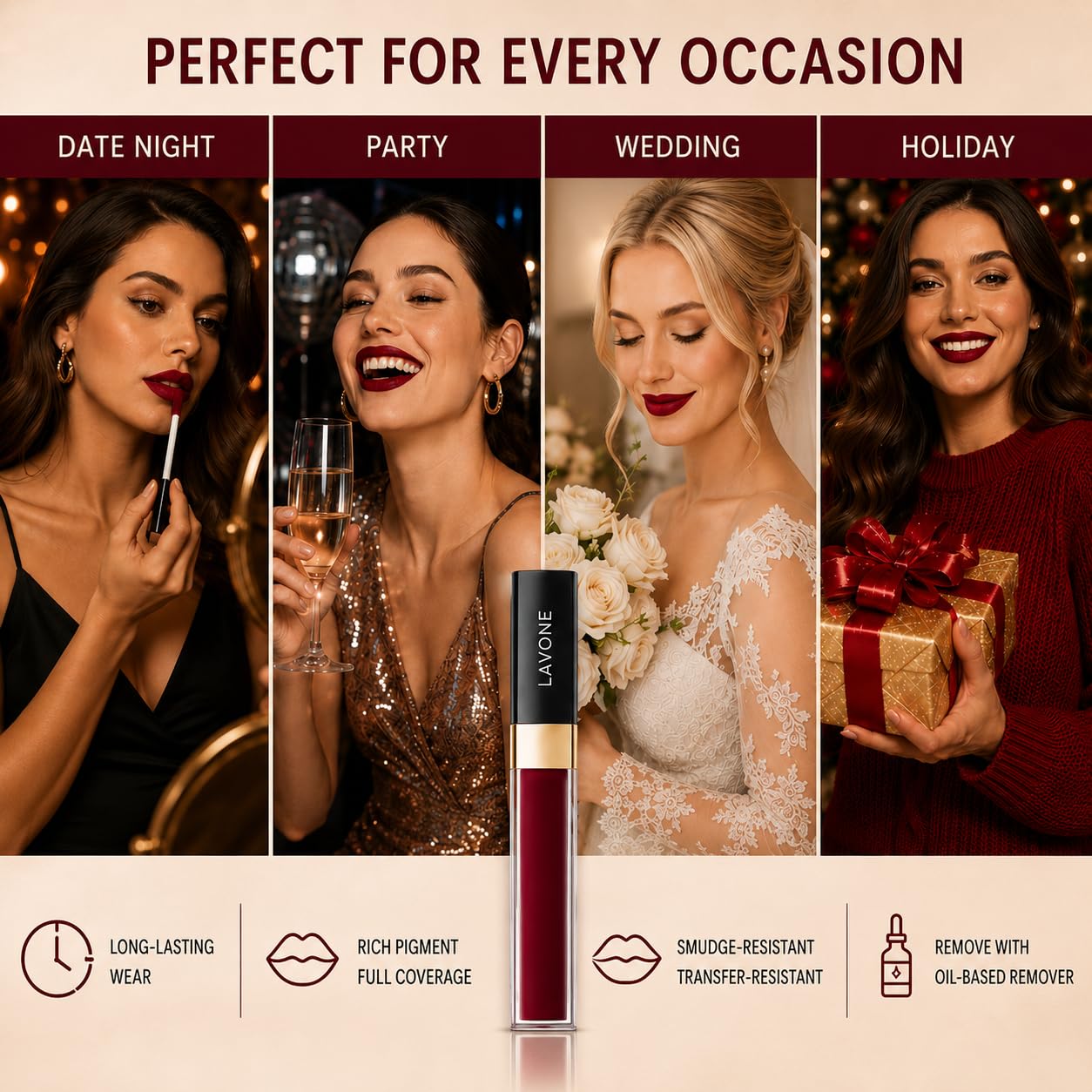 LAVONE Matte Lipstick, Long Lasting Lips... 8 LAVONE Matte Lipstick, Long Lasting Lips... - Image 8