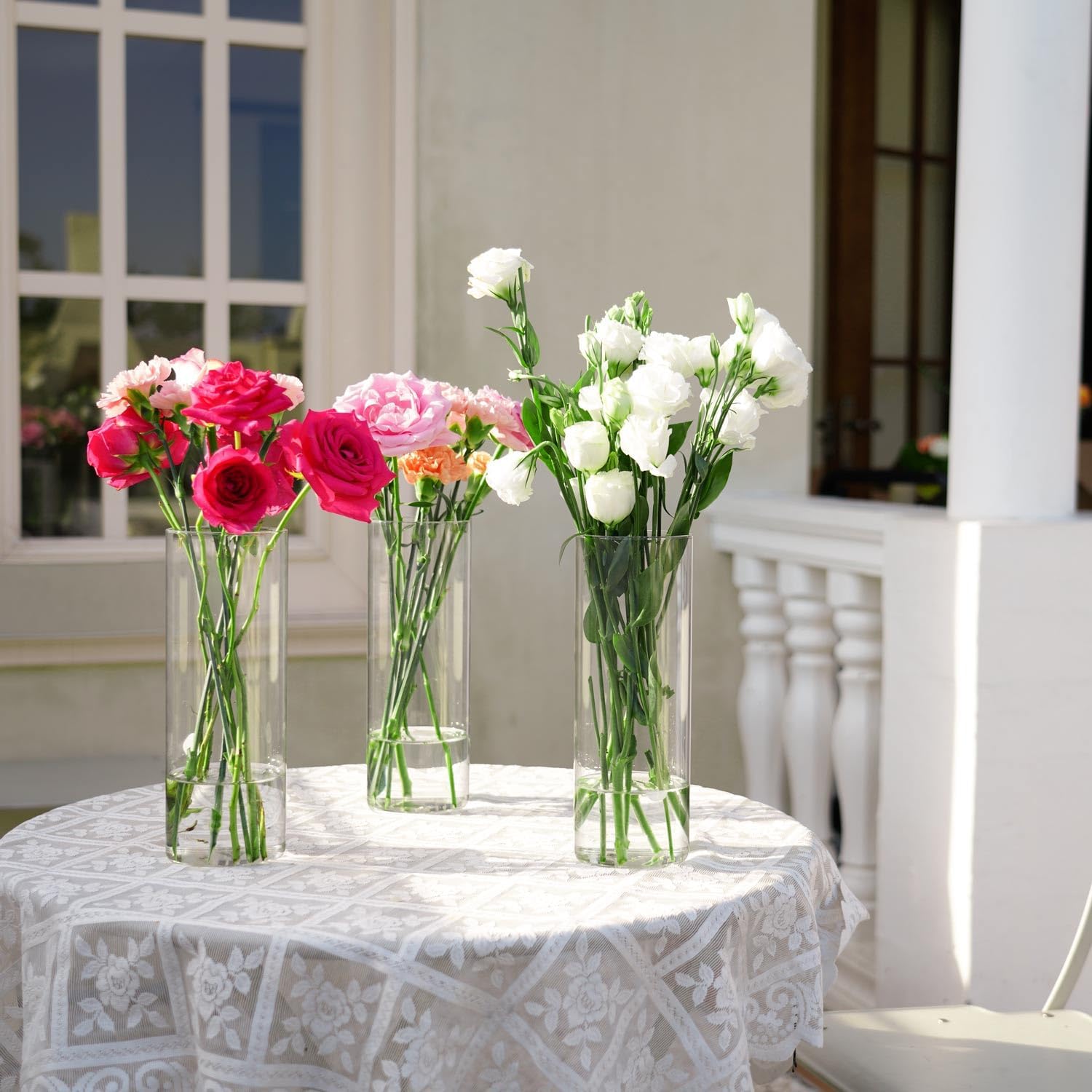 7pcs Glass Cylinder Vases for Centerpiec... 5 7pcs Glass Cylinder Vases for Centerpiec... - Image 5