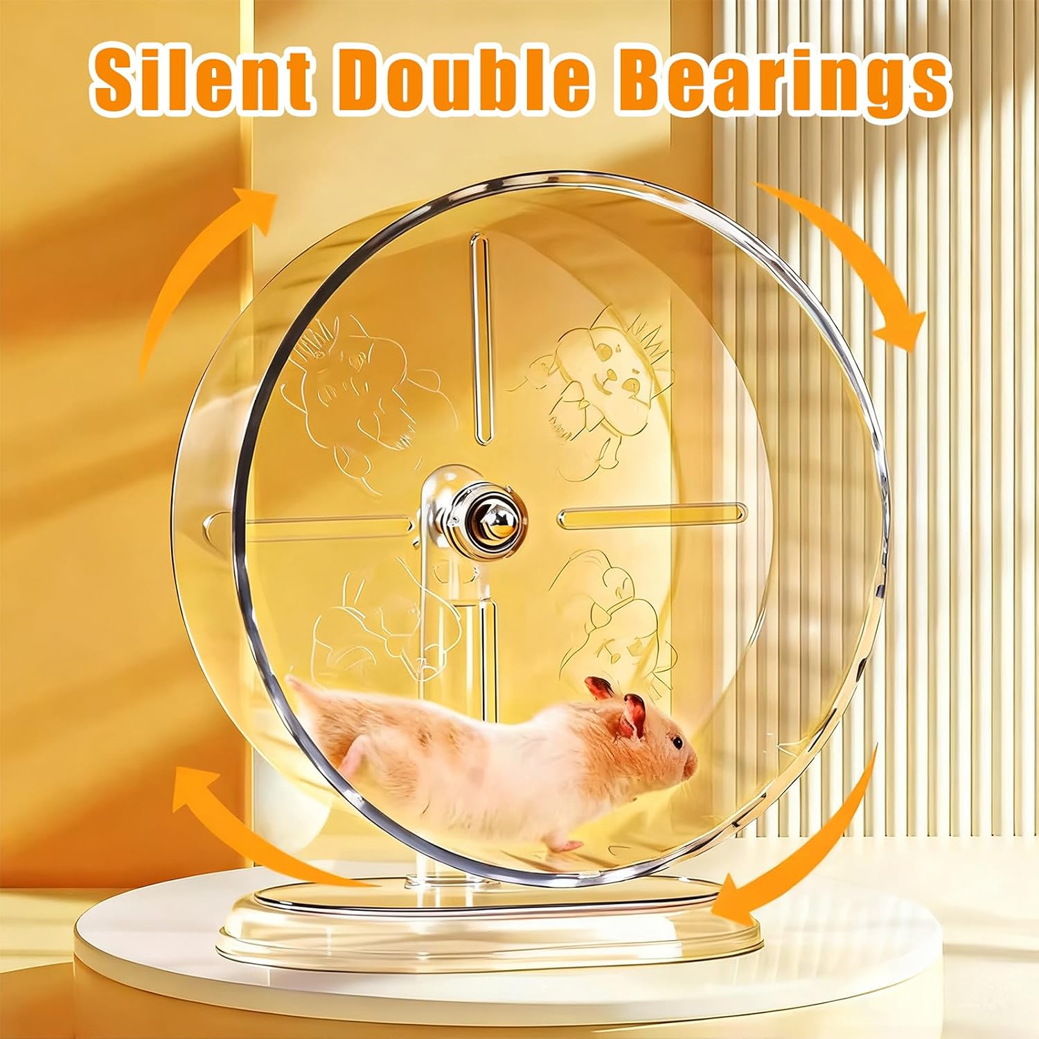 Silent Hamster Exercise Wheel,9.5 Inch Q... 4 Silent Hamster Exercise Wheel,9.5 Inch Q... - Image 4
