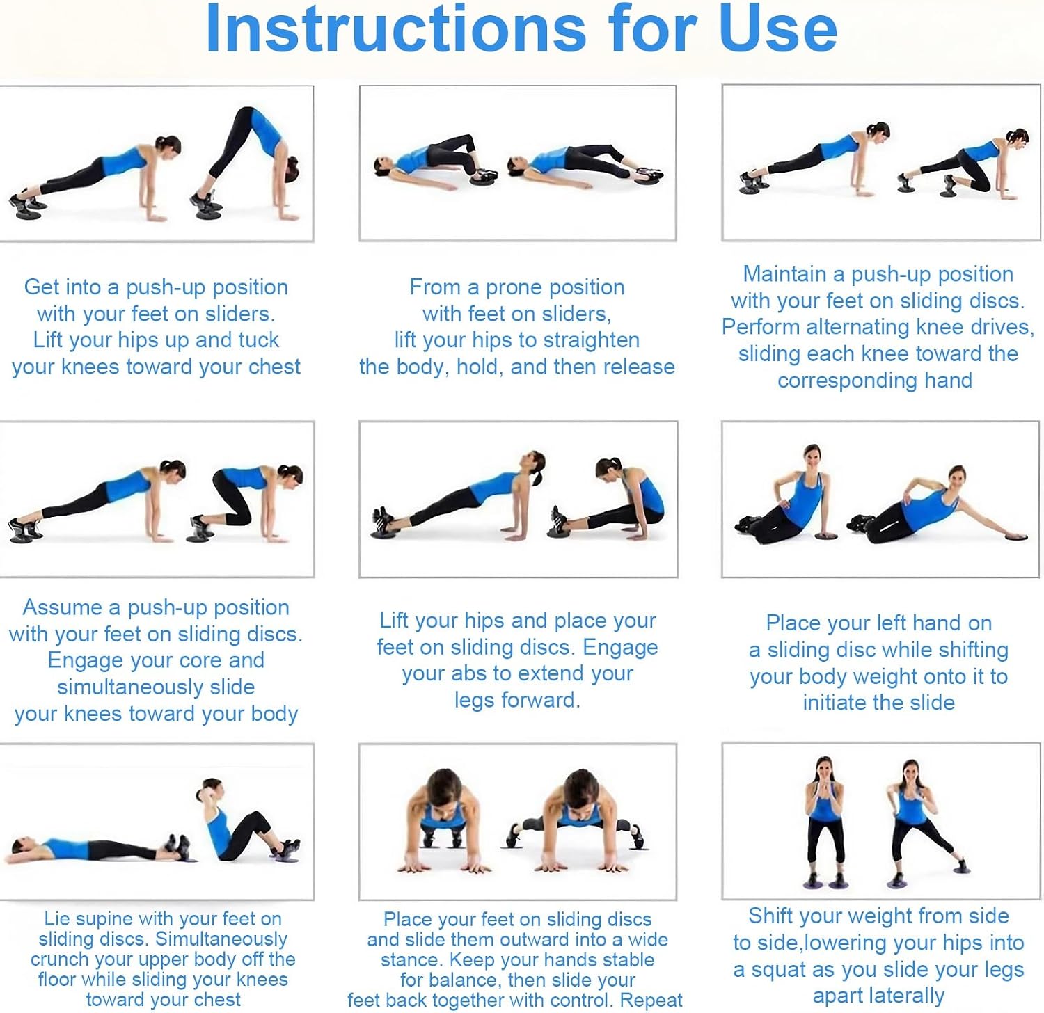 2-Pack Exercise Sliders & Fitness Discs ... 7 2-Pack Exercise Sliders & Fitness Discs ... - Image 7