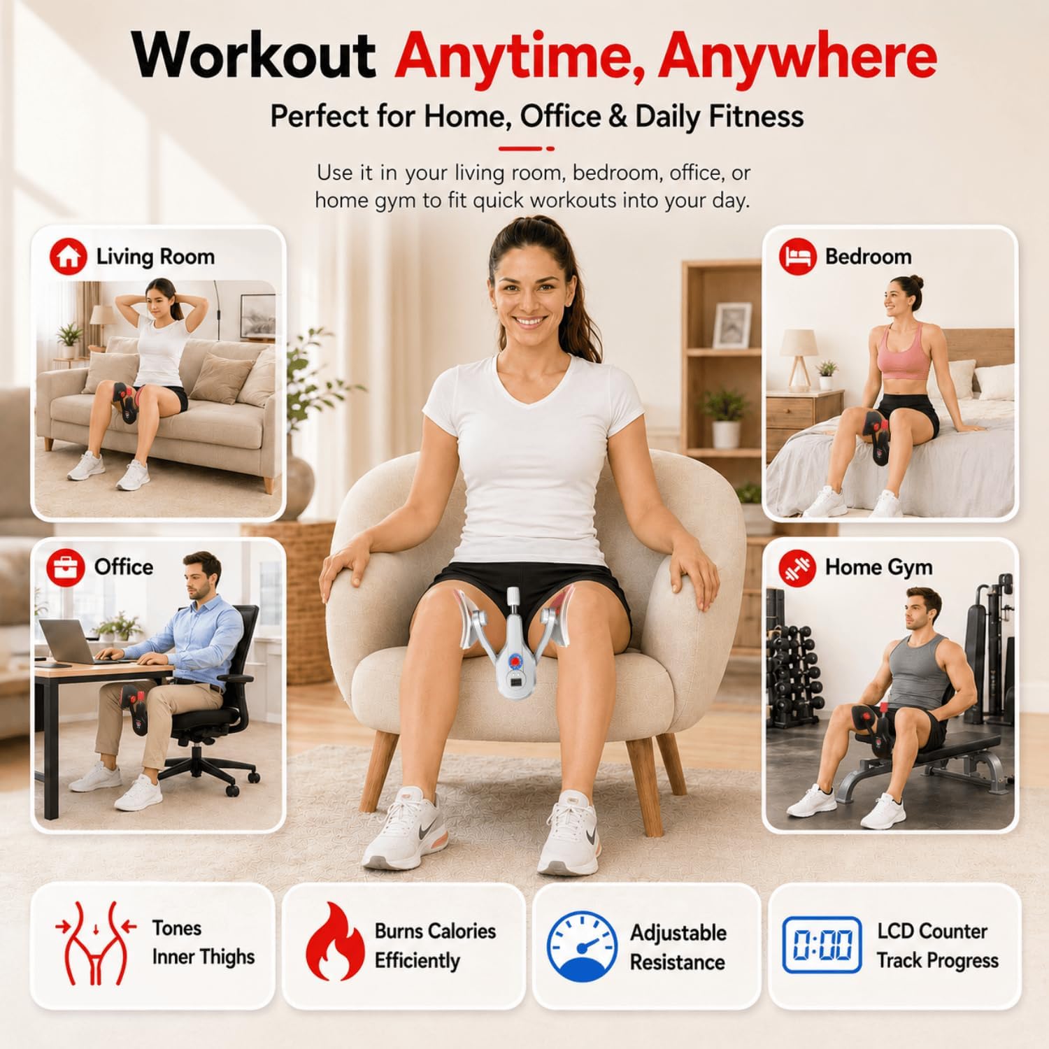 Thigh Exerciser & Pelvic Floor Trainer, ... 5 Thigh Exerciser & Pelvic Floor Trainer, ... - Image 5
