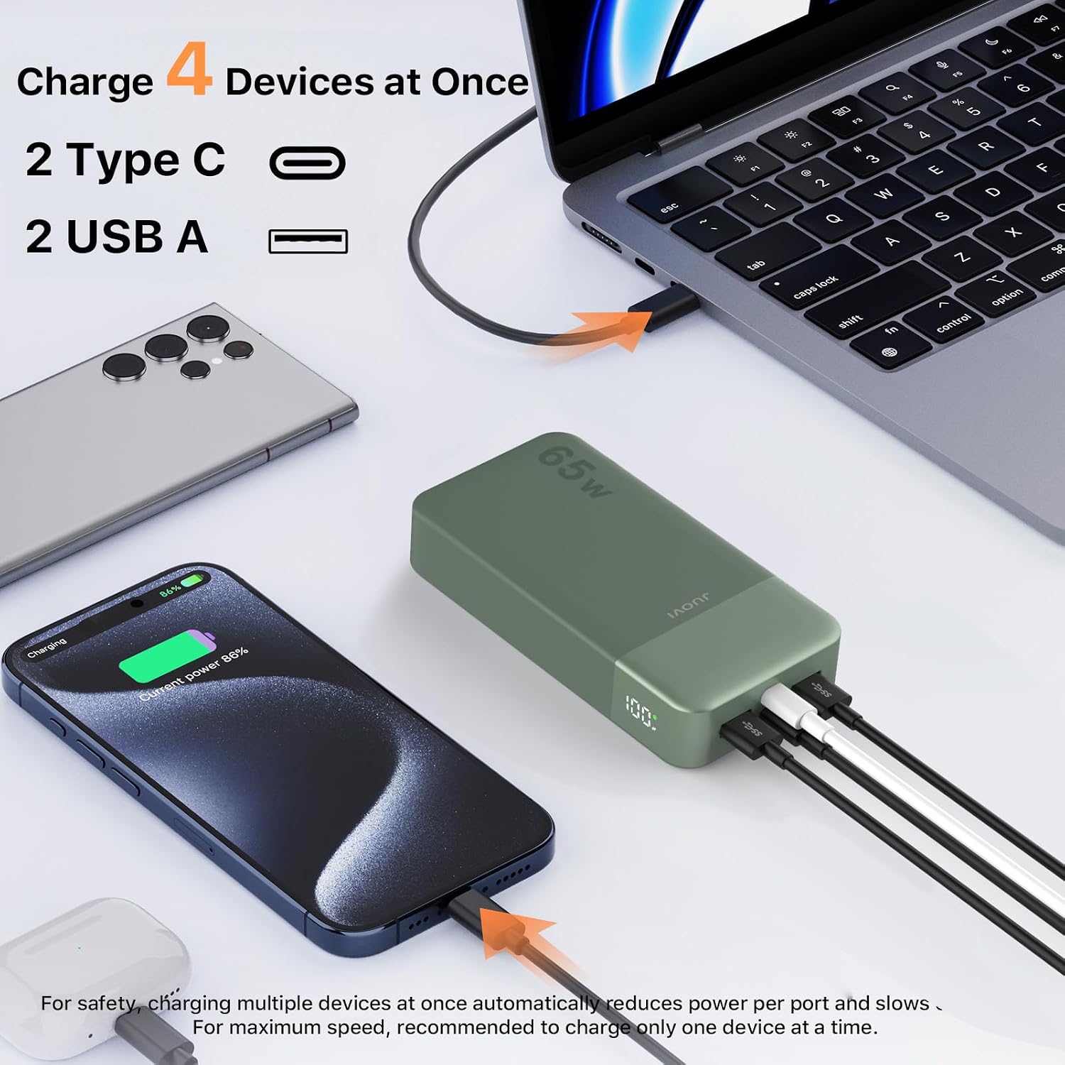 JUOVI Power Bank 65W 20000mAh Laptop Por... 3 JUOVI Power Bank 65W 20000mAh Laptop Por... - Image 3