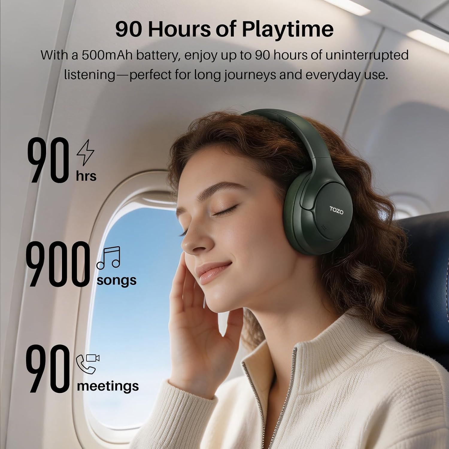 TOZO HT3 Hybrid Noise Cancelling Wireles... 5 TOZO HT3 Hybrid Noise Cancelling Wireles... - Image 5