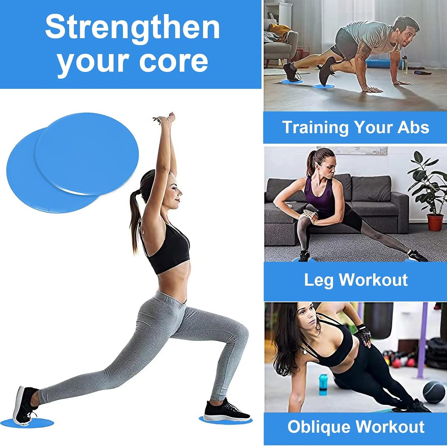2-Pack Exercise Sliders & Fitness Discs ... 3 2-Pack Exercise Sliders & Fitness Discs ... - Image 3