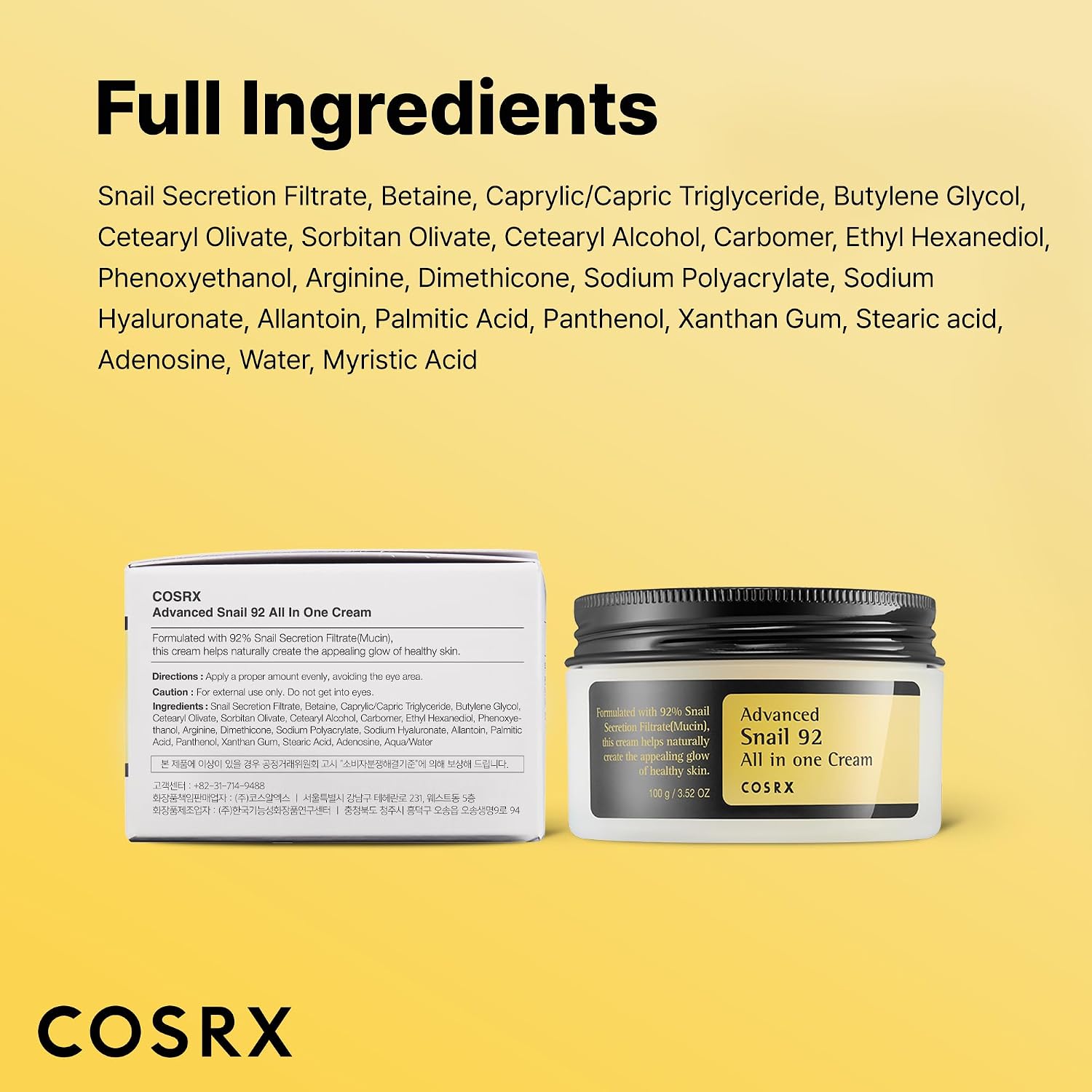 COSRX Snail Mucin 92% Face Moisturizer f... 8 COSRX Snail Mucin 92% Face Moisturizer f... - Image 8