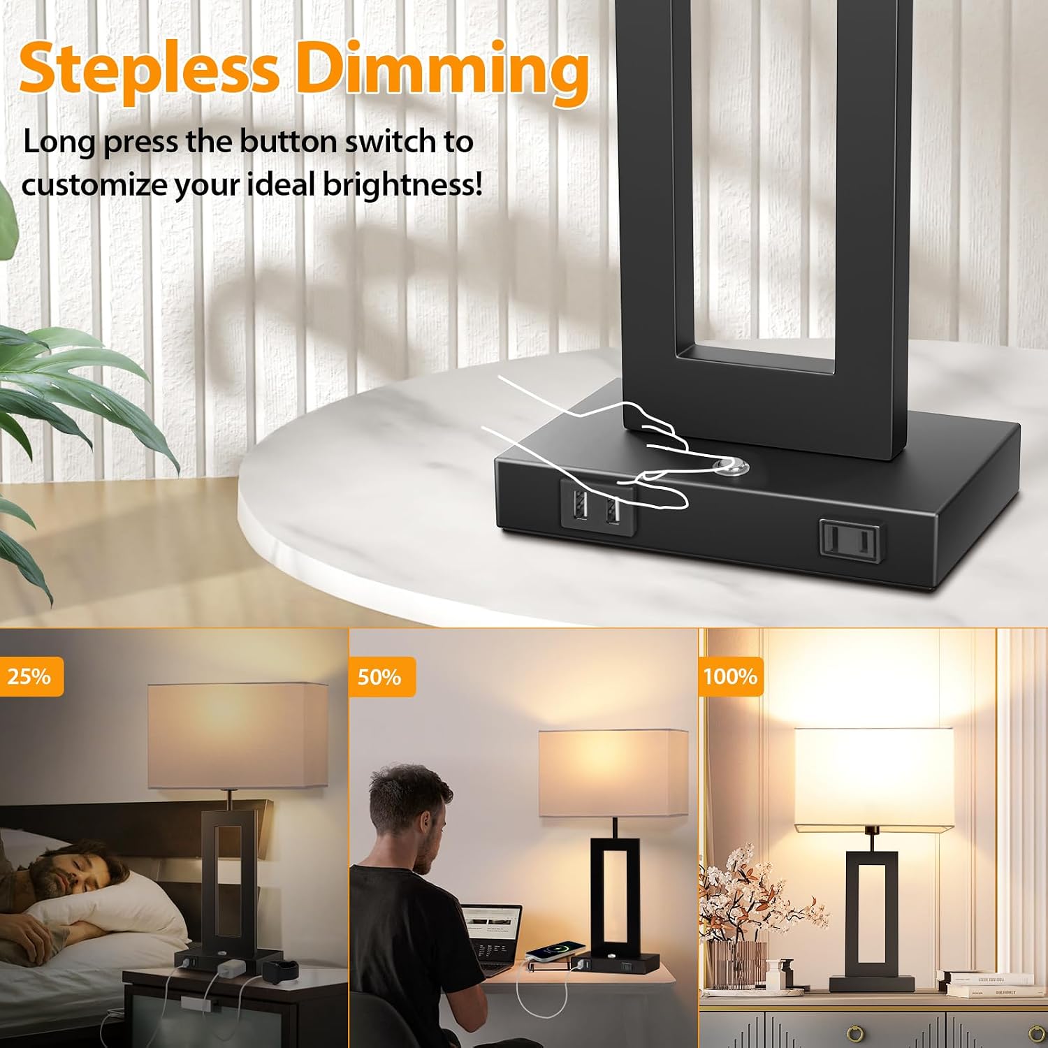 22’’ Touch Control Bedside Nightstand La... 3 22’’ Touch Control Bedside Nightstand La... - Image 3