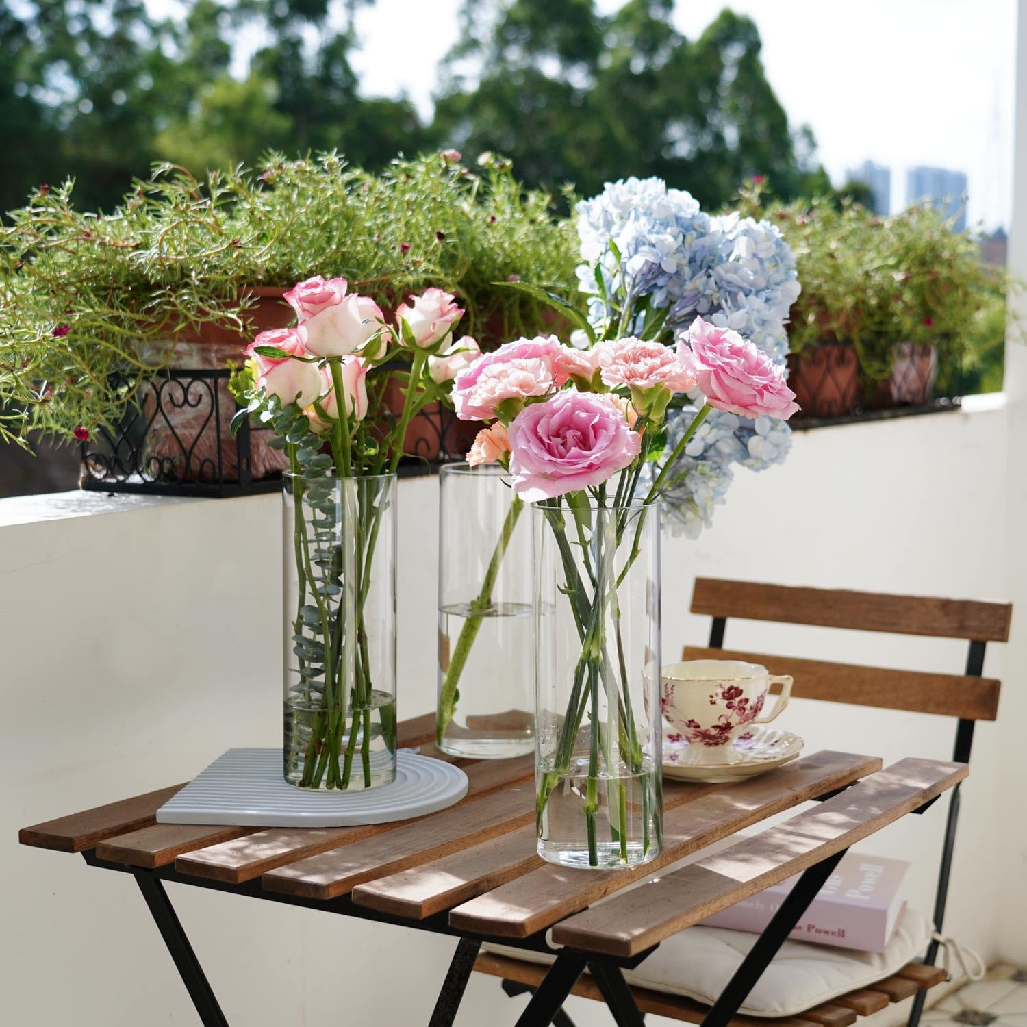 7pcs Glass Cylinder Vases for Centerpiec... 4 7pcs Glass Cylinder Vases for Centerpiec... - Image 4