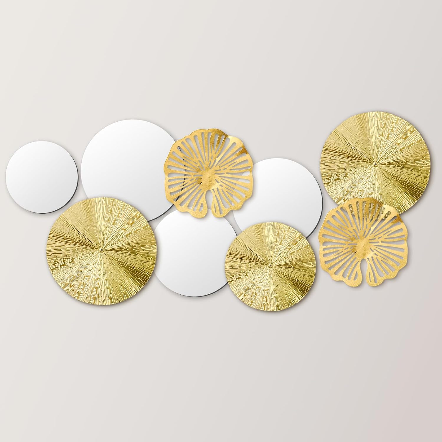 Hicarer Gold Mirror Wall Decor, Round Wa... 2 Hicarer Gold Mirror Wall Decor, Round Wa... - Image 2