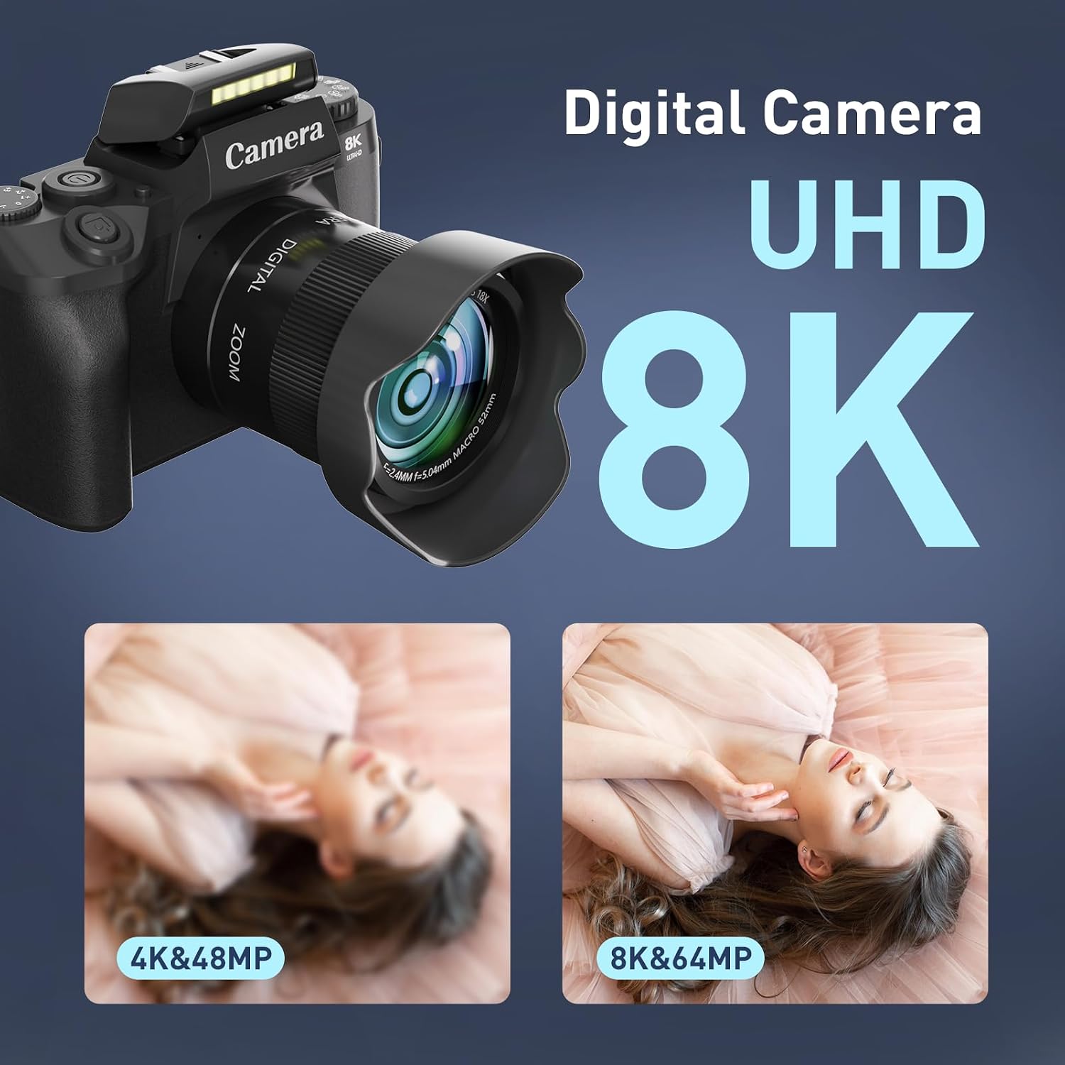 8K Digital Camera, 64MP WiFi Cameras for... 2 8K Digital Camera, 64MP WiFi Cameras for... - Image 2