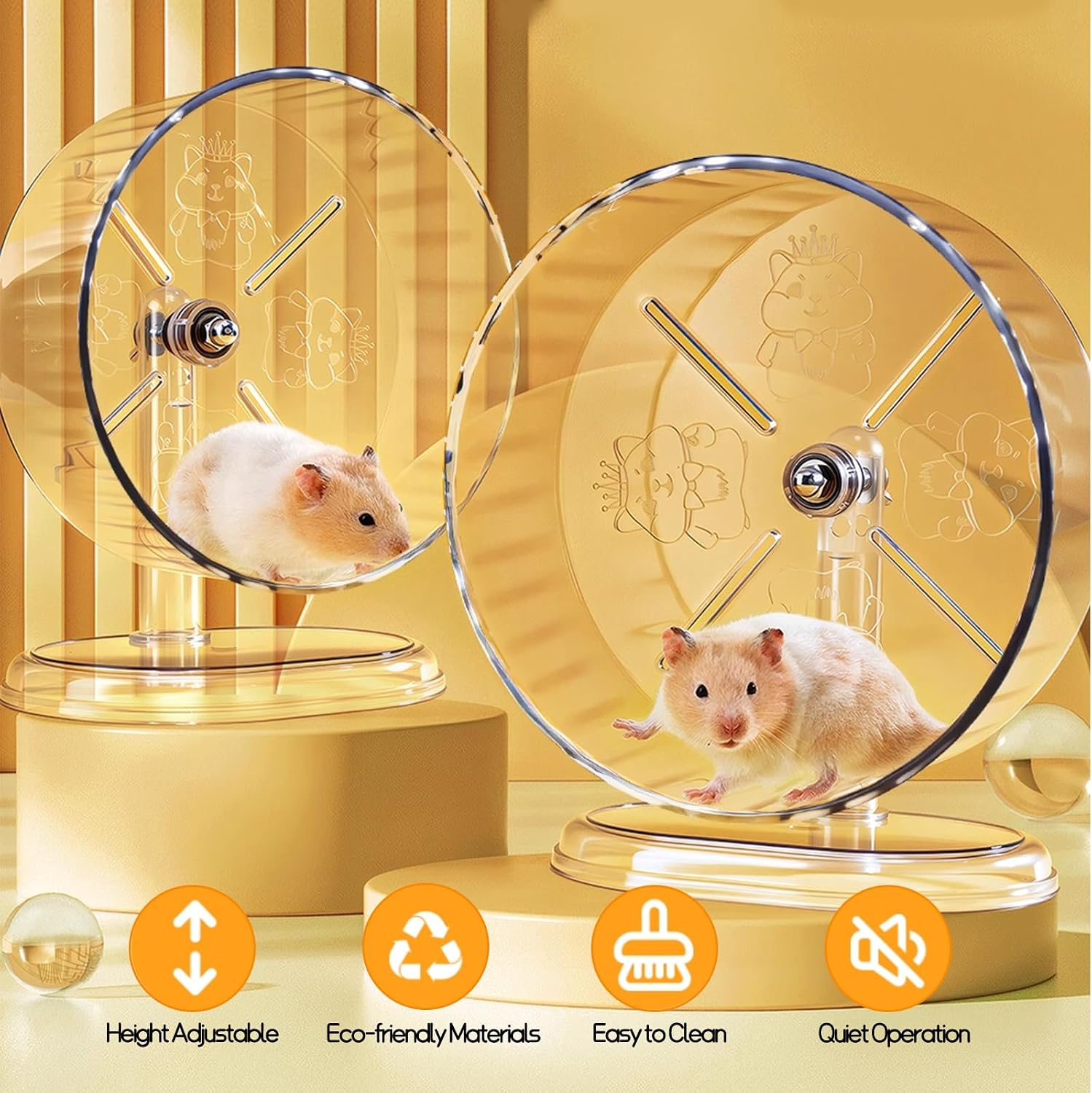 Silent Hamster Exercise Wheel,9.5 Inch Q... 3 Silent Hamster Exercise Wheel,9.5 Inch Q... - Image 3