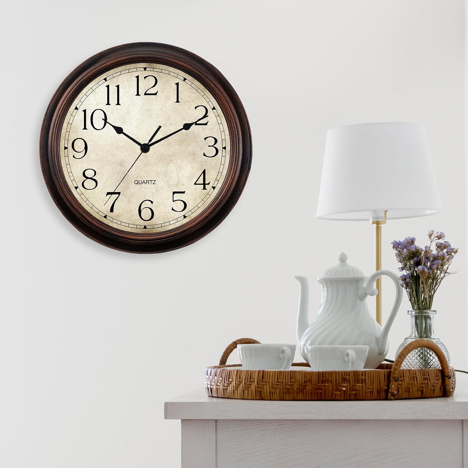 KECYET Wall Clock 10" Battery Operated S... 8 KECYET Wall Clock 10" Battery Operated S... - Image 8