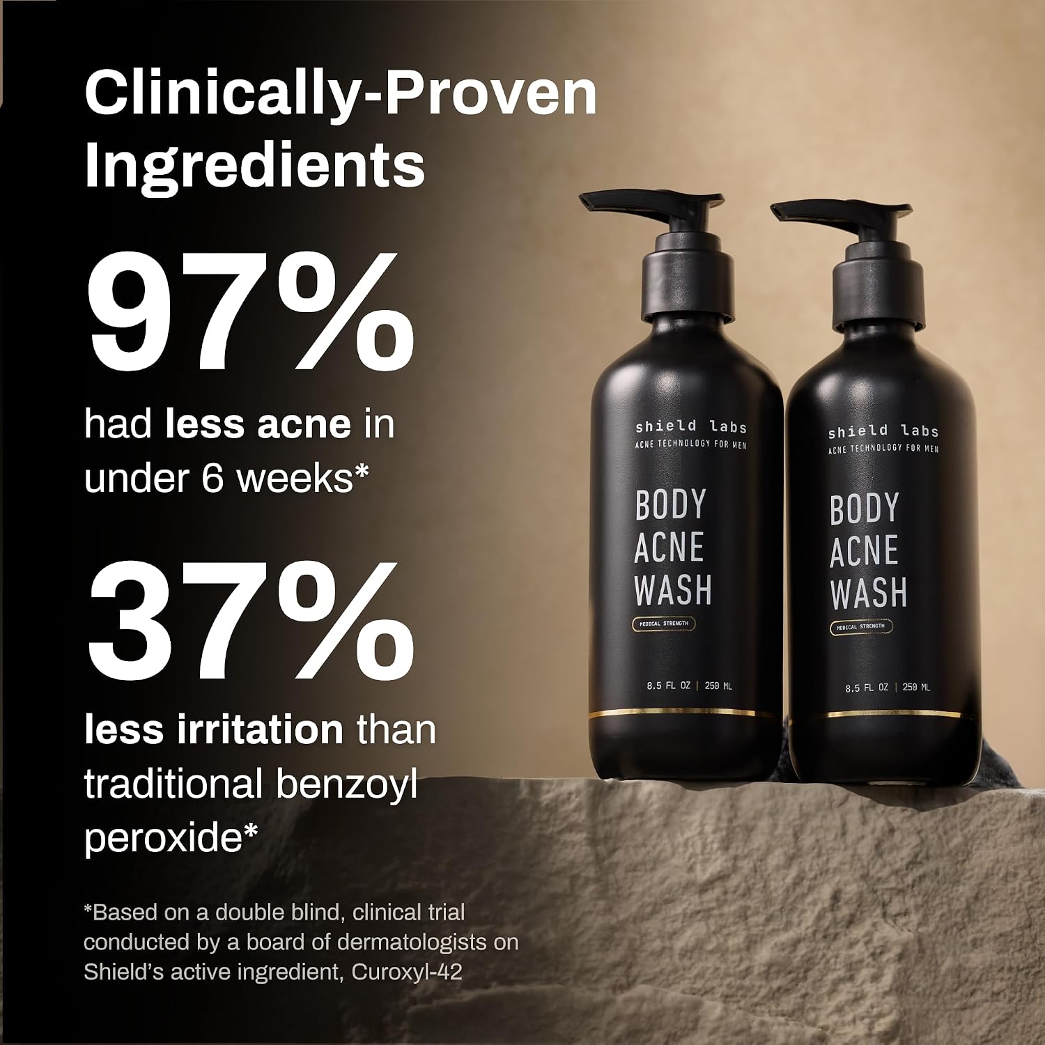Shield Men's Acne Body Wash for Back, Ch... 3 Shield Men's Acne Body Wash for Back, Ch... - Image 3