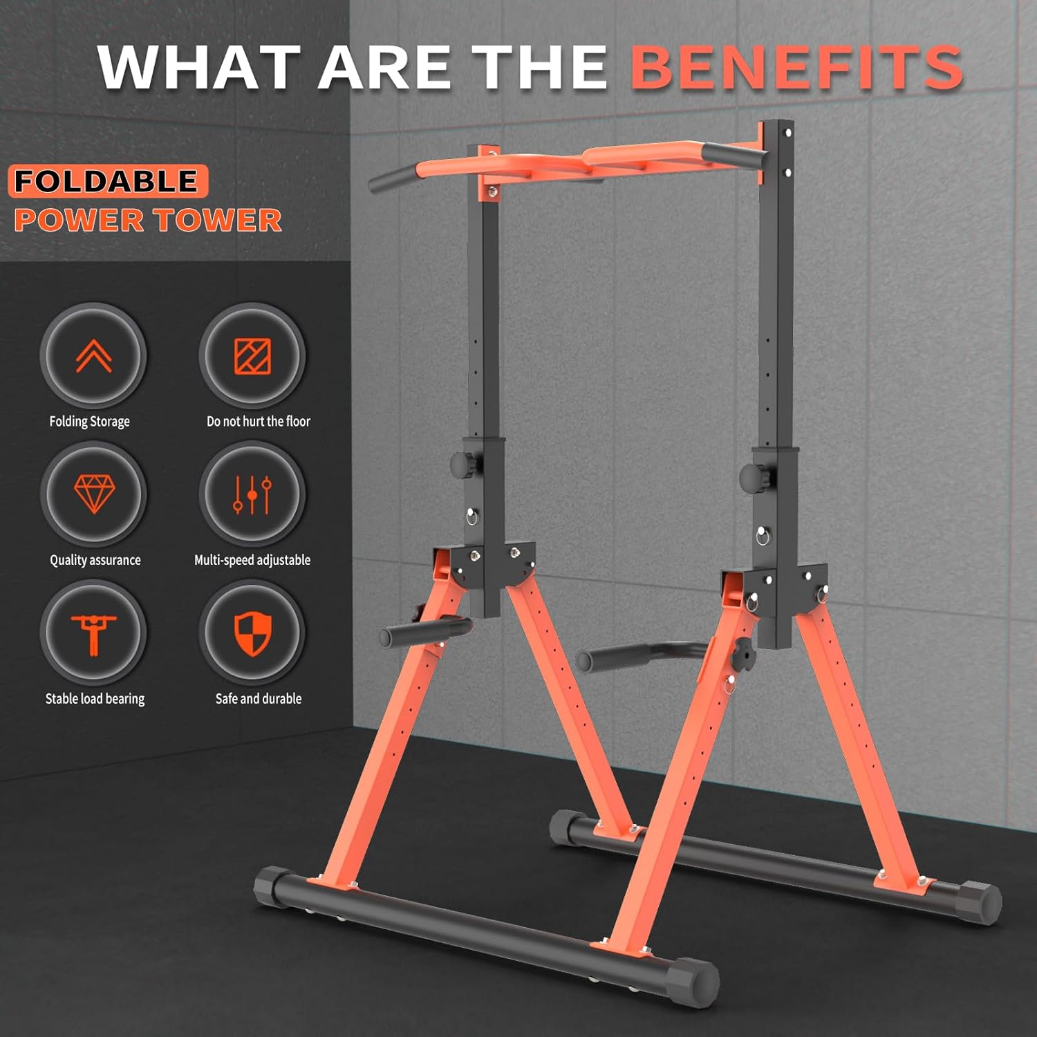 Z ZHICHI Foldable Pull Up/Dip Stand,Uppe... 6 Z ZHICHI Foldable Pull Up/Dip Stand,Uppe... - Image 6