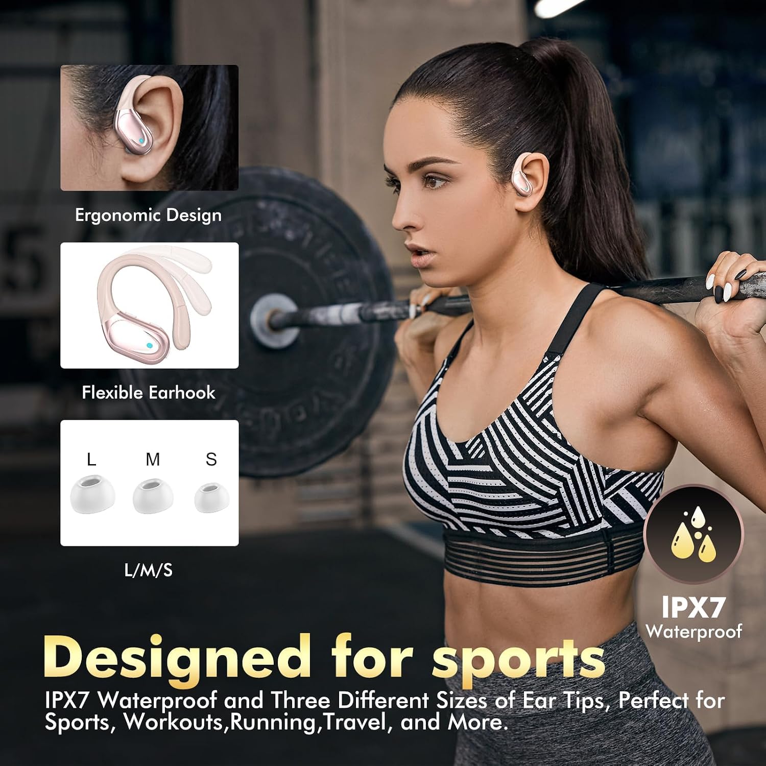 HAOYUYAN Wireless Earbuds, Sports Blueto... 5 HAOYUYAN Wireless Earbuds, Sports Blueto... - Image 5