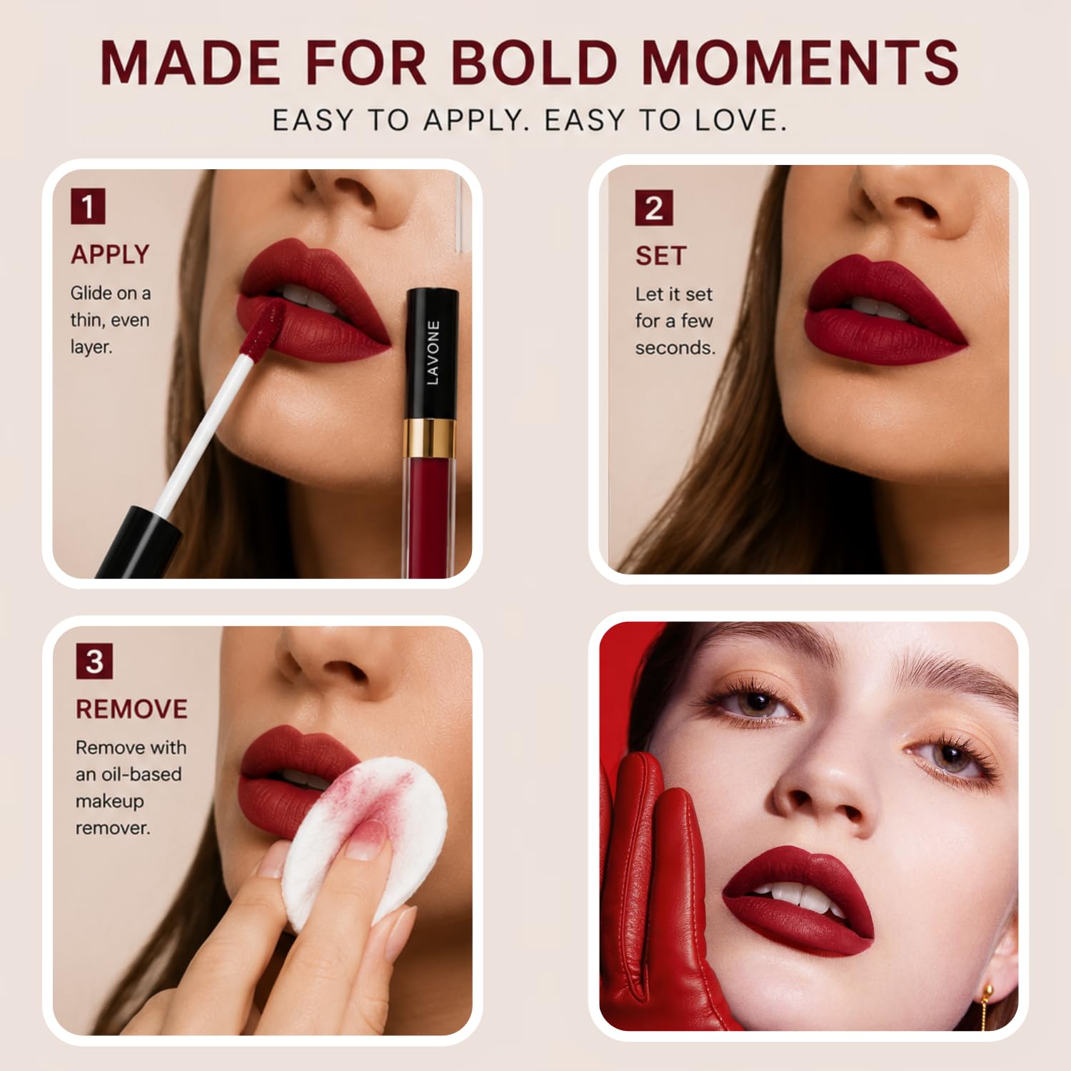 LAVONE Matte Lipstick, Long Lasting Lips... 7 LAVONE Matte Lipstick, Long Lasting Lips... - Image 7