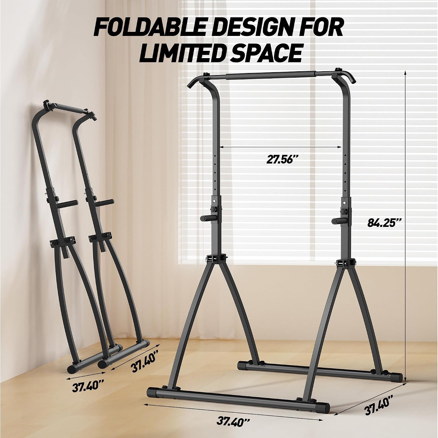 Foldable Power Tower Pull Up Bar Free St... 7 Foldable Power Tower Pull Up Bar Free St... - Image 7