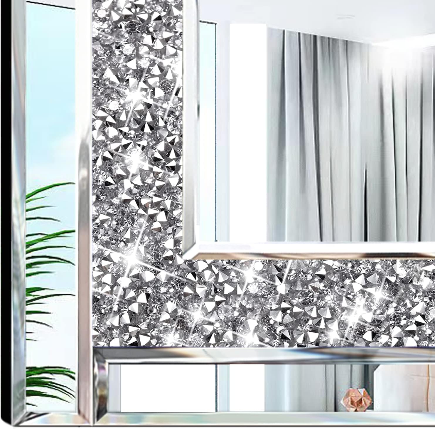 Meetart Crystal Crush Diamond Silver Mir... 3 Meetart Crystal Crush Diamond Silver Mir... - Image 3